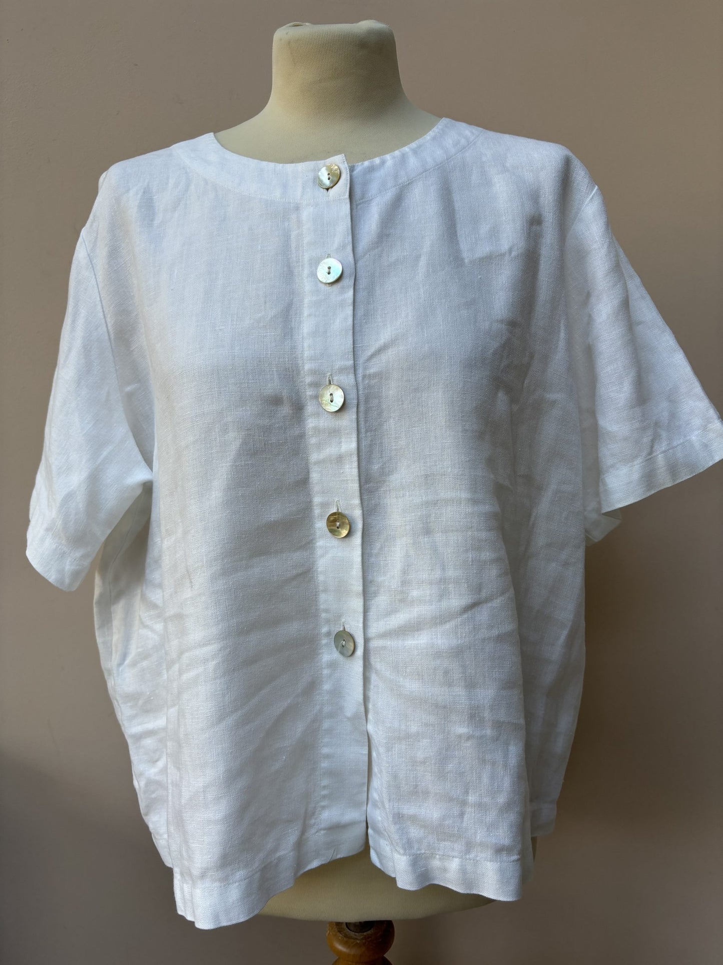 Linen button top size 14/16