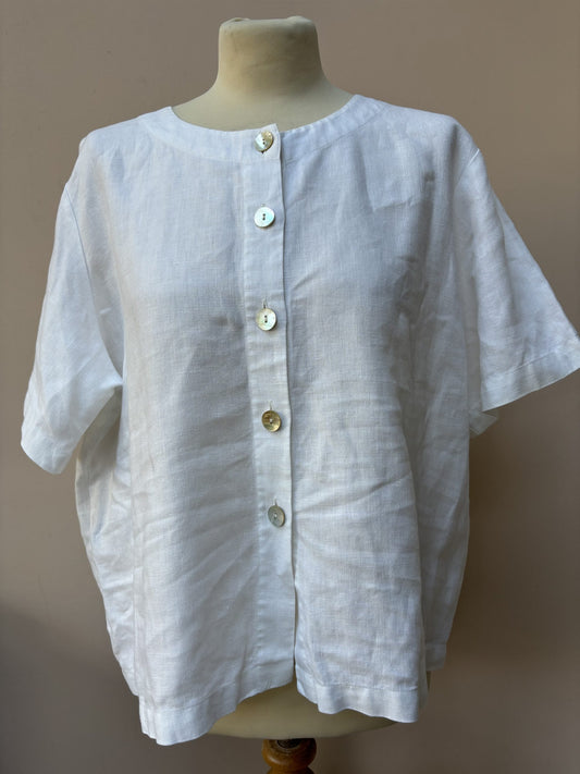 Linen button top size 14/16