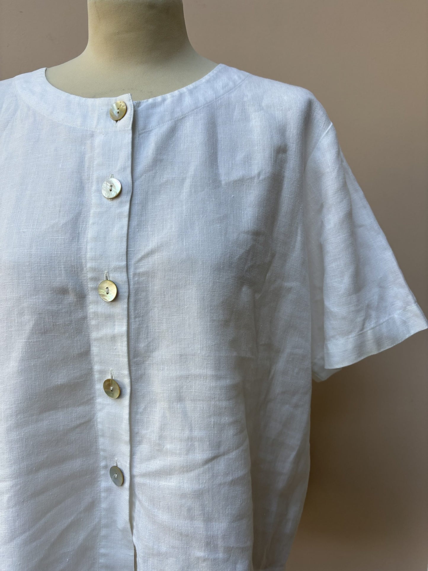 Linen button top size 14/16