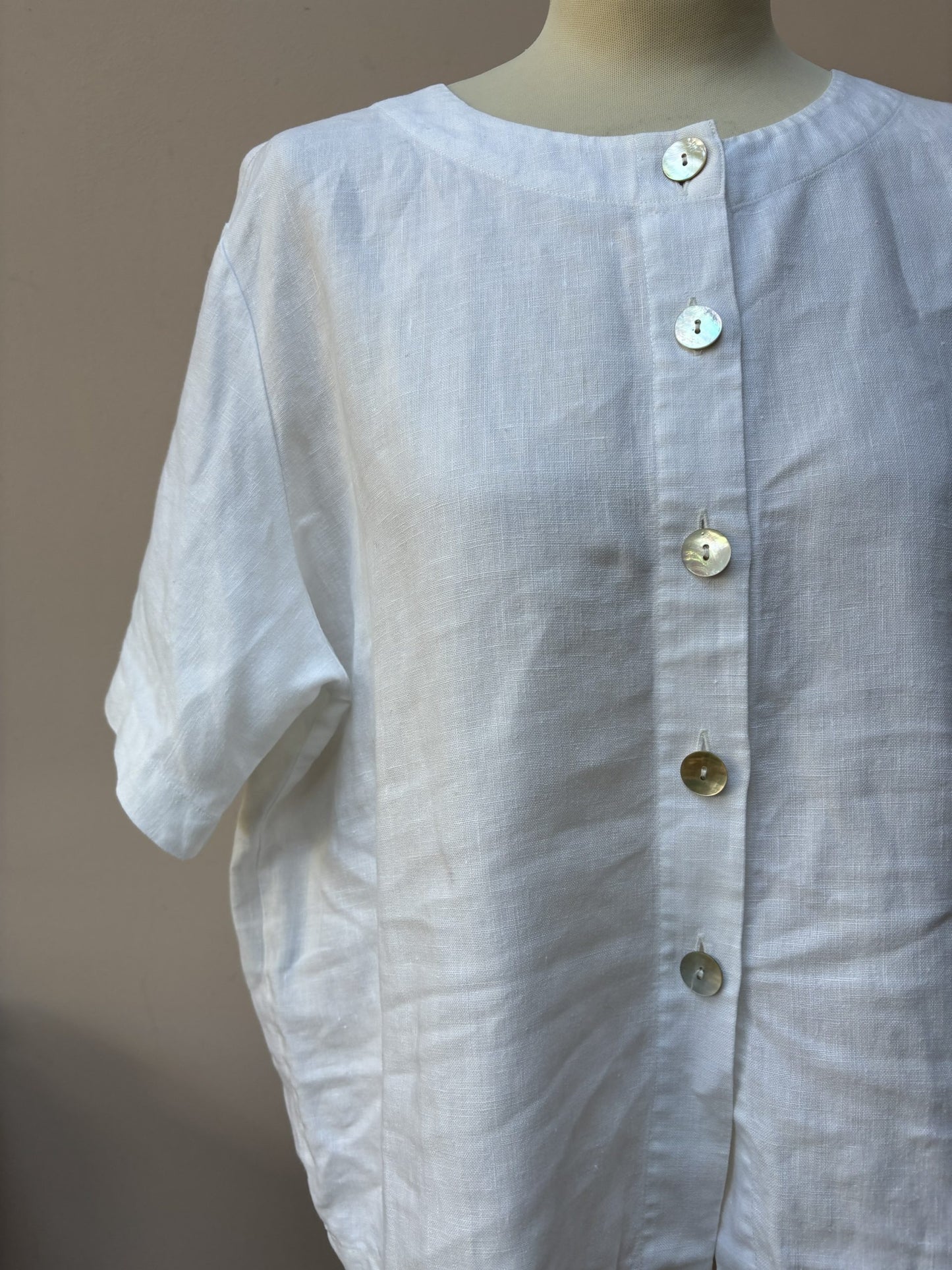 Linen button top size 14/16