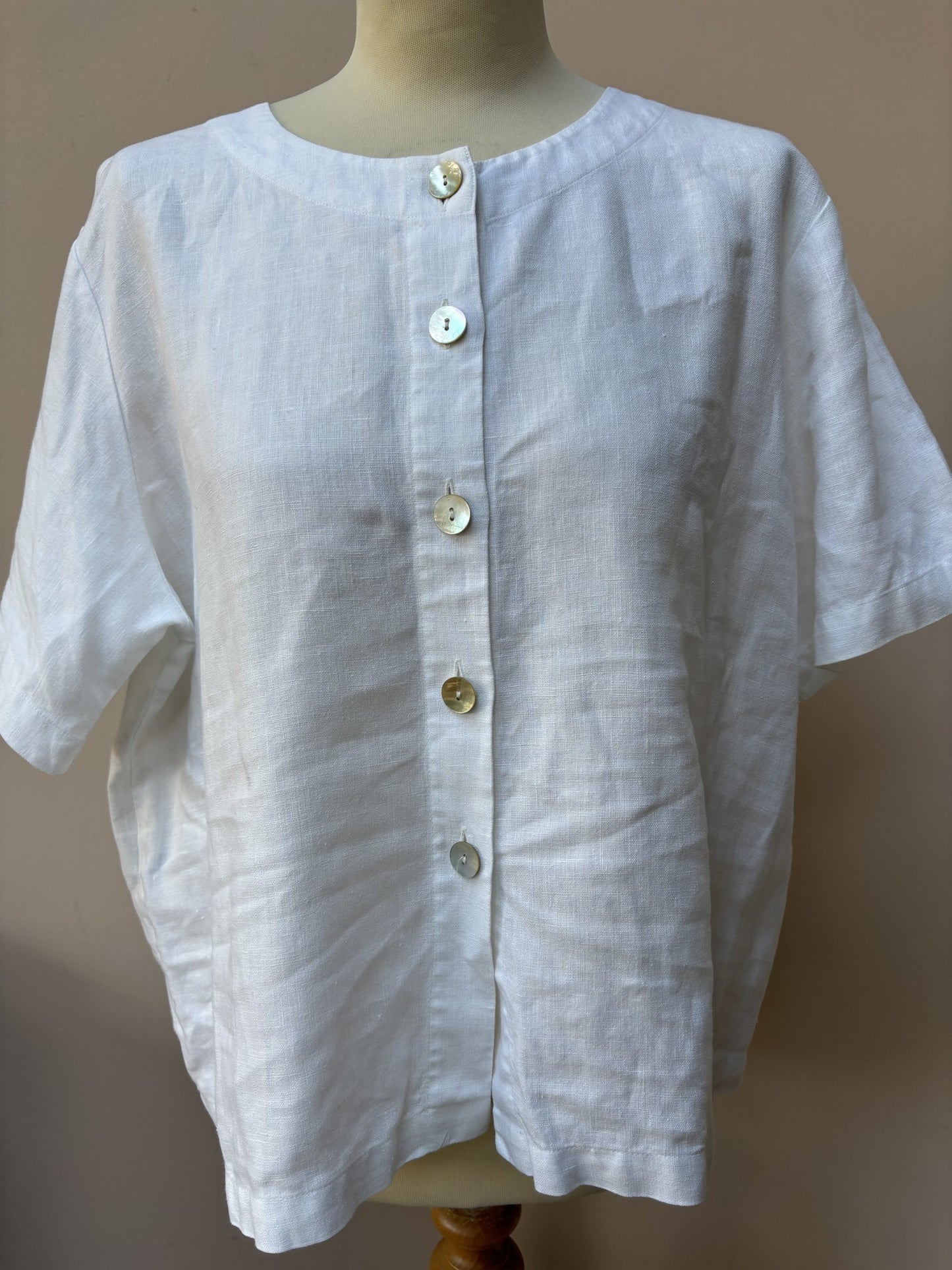 Linen button top size 14/16