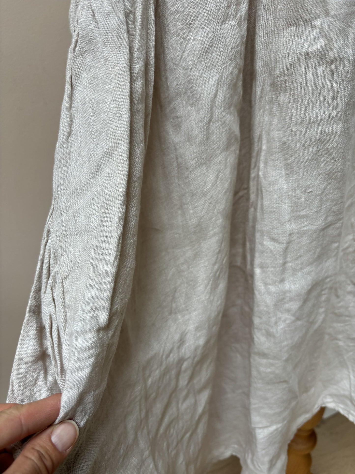 Linen pale pink dress size Large