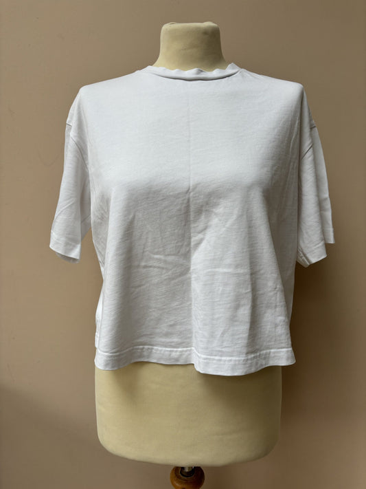 COS cropped white tshirt size XS