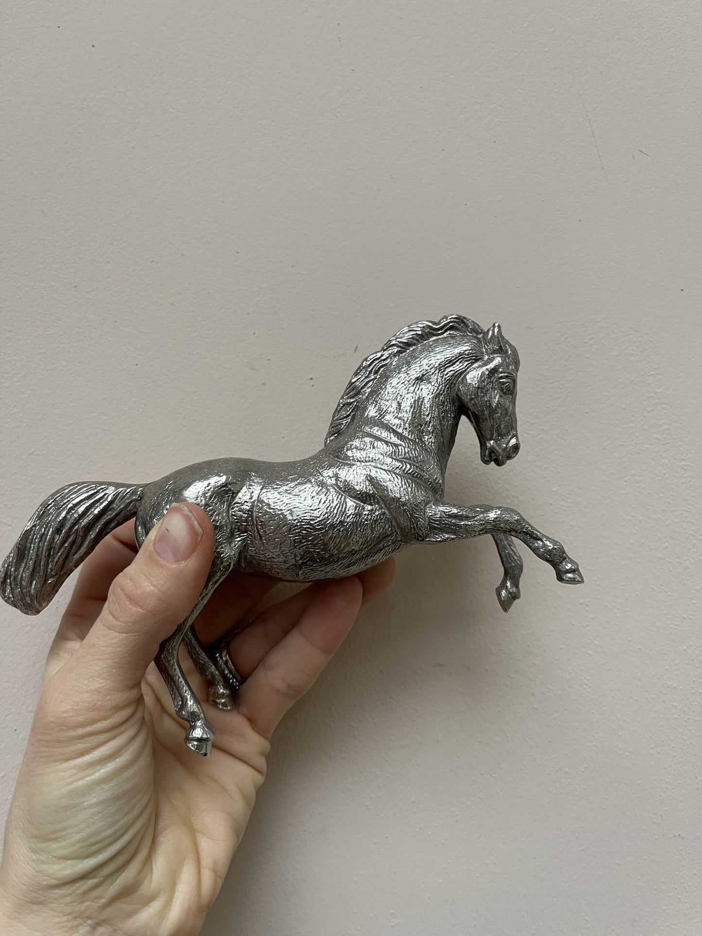 Vintage silver horse