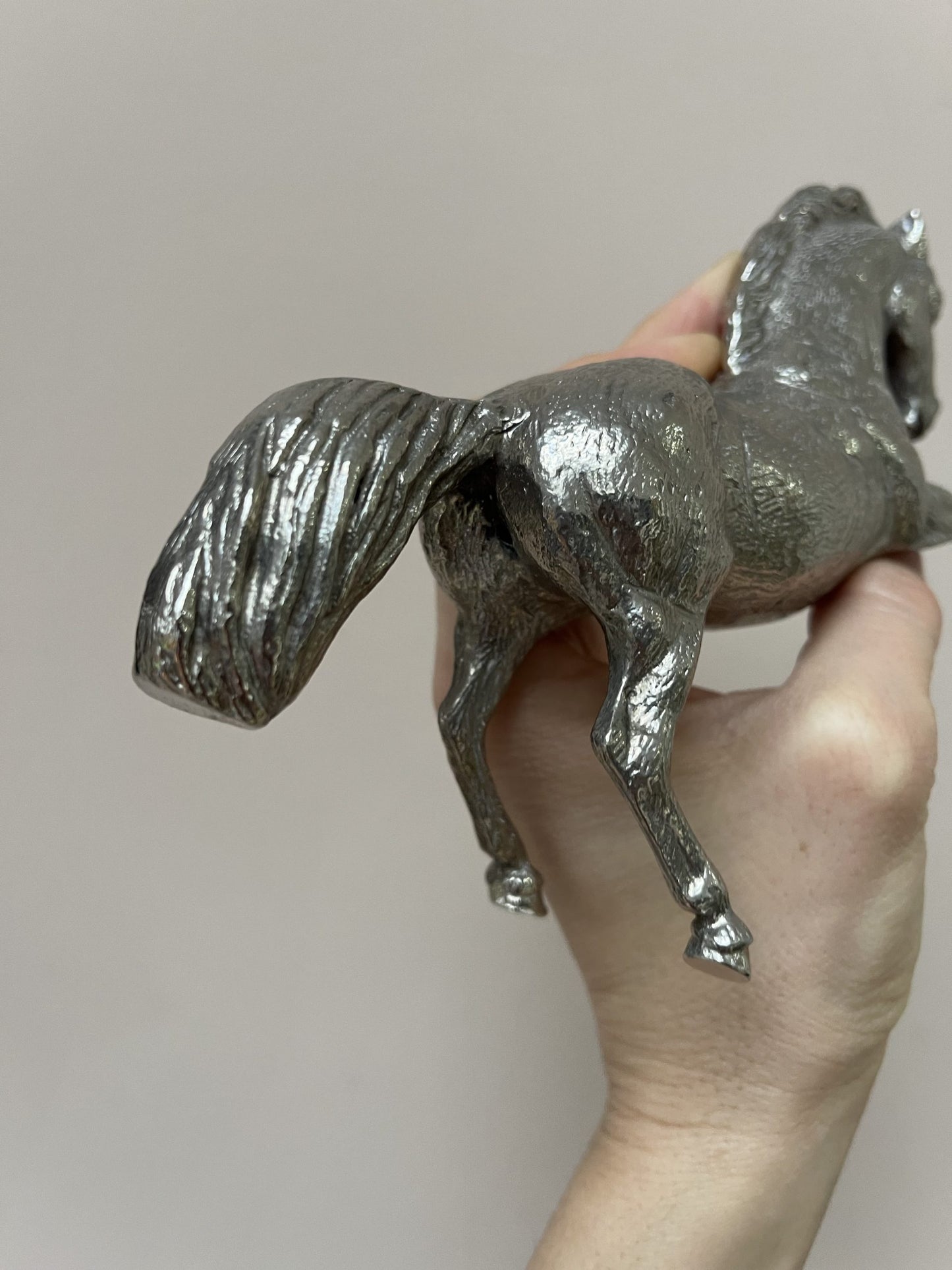 Vintage silver horse