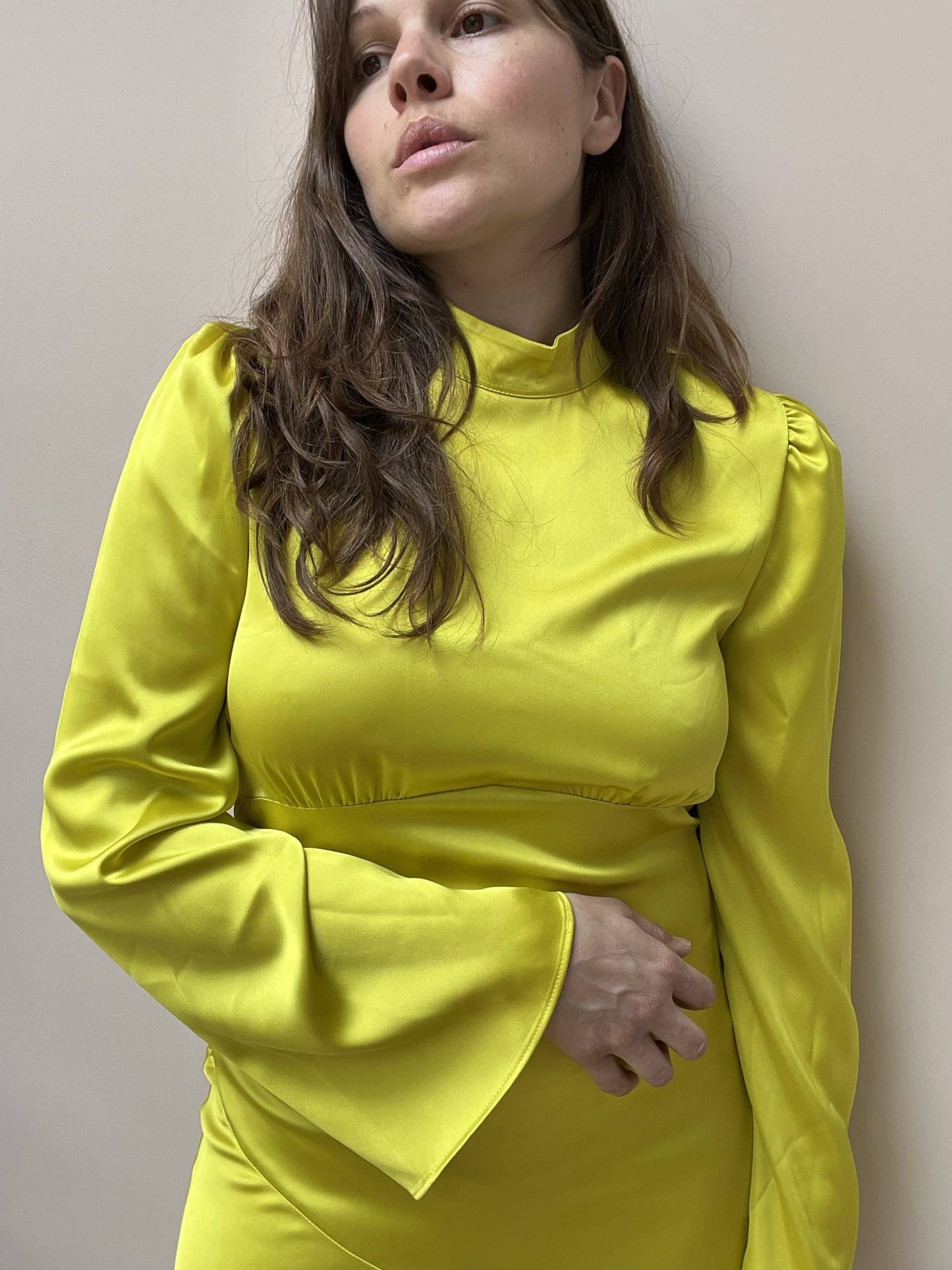 Stunning satin feel dress, size 12