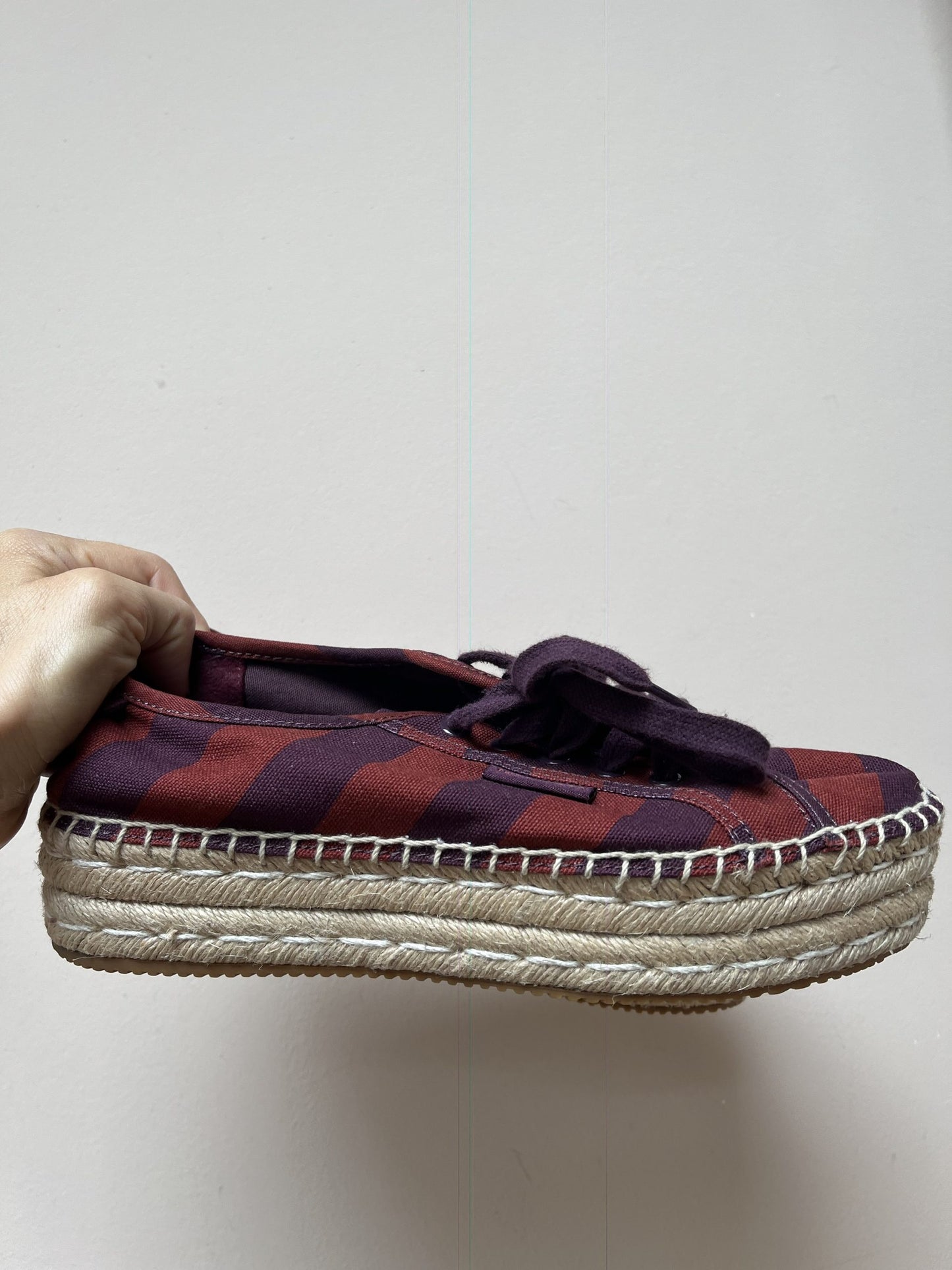 Tory Burch platform espadrilles size UK4.5