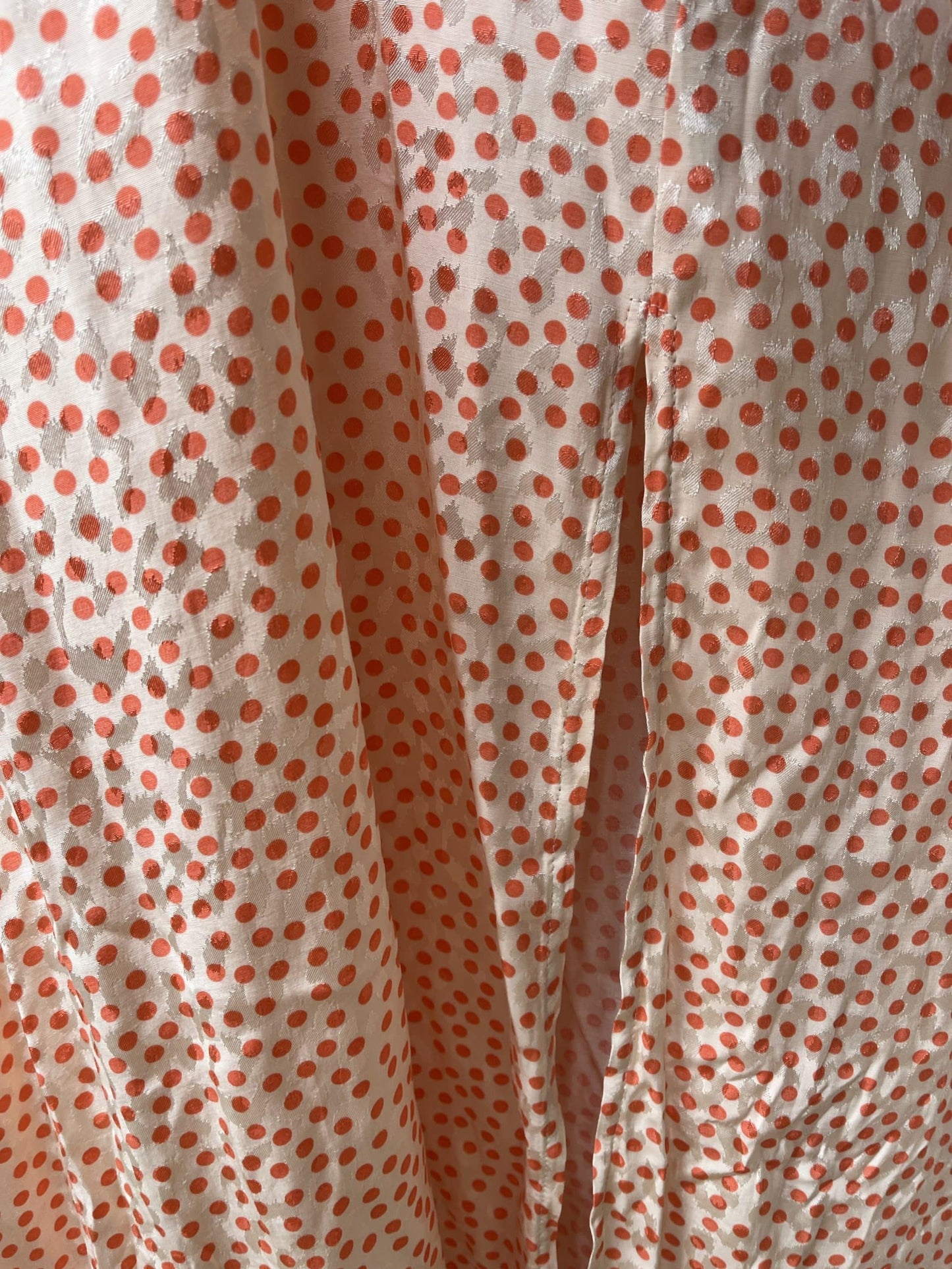 Puff sleeved polka dot dress size 14