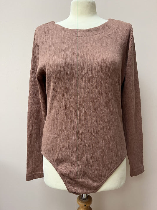 Brown bodysuit size M/L BNWT