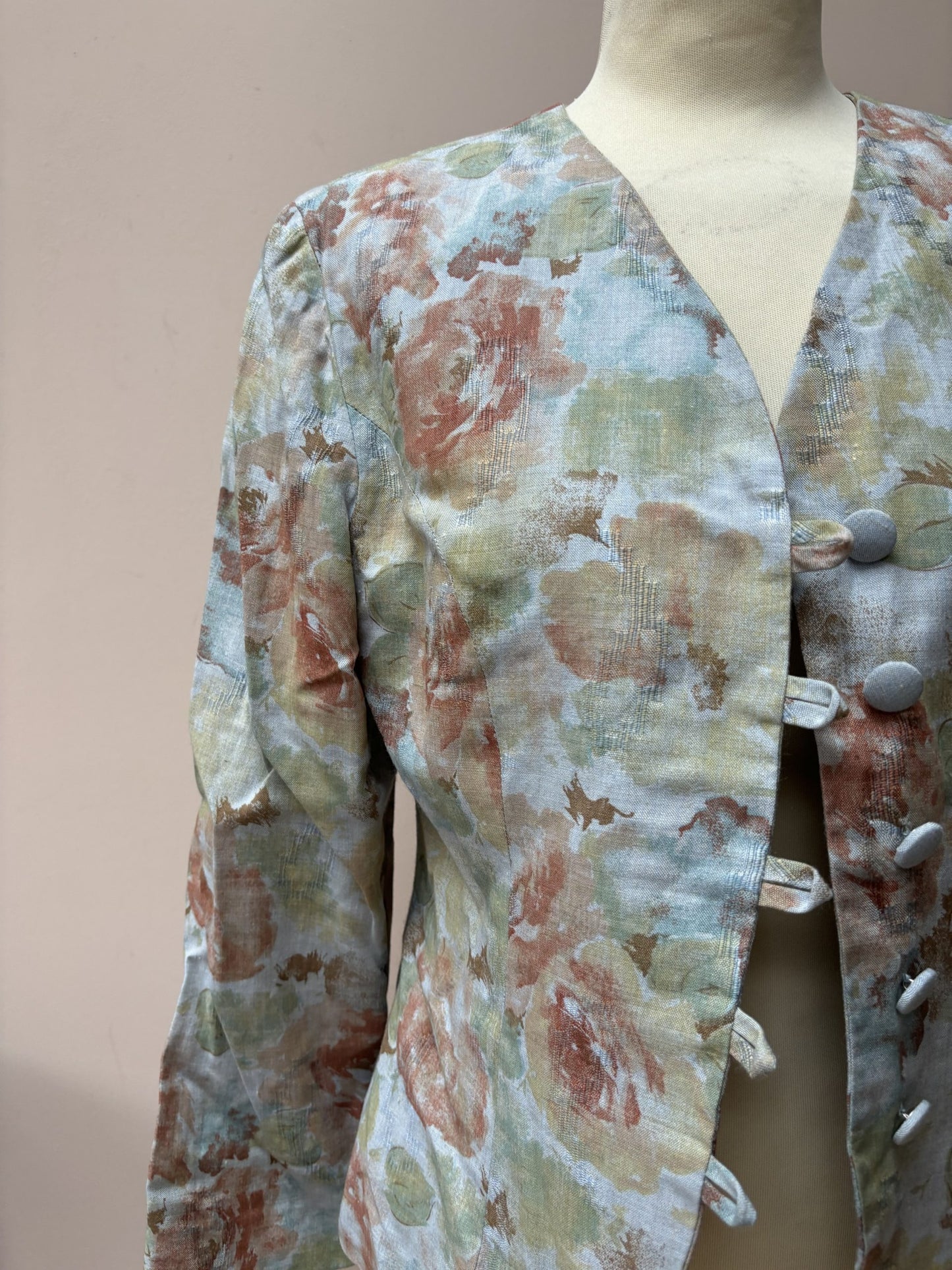 Vintage linen jacket size 10/12