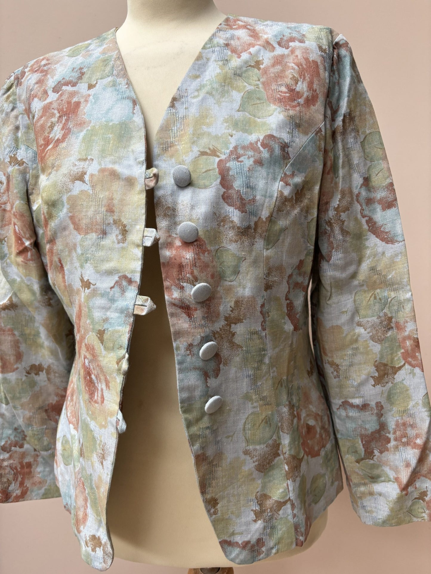 Vintage linen jacket size 10/12