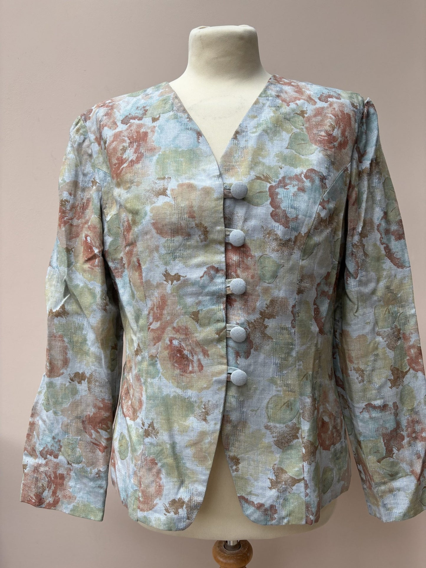 Vintage linen jacket size 10/12