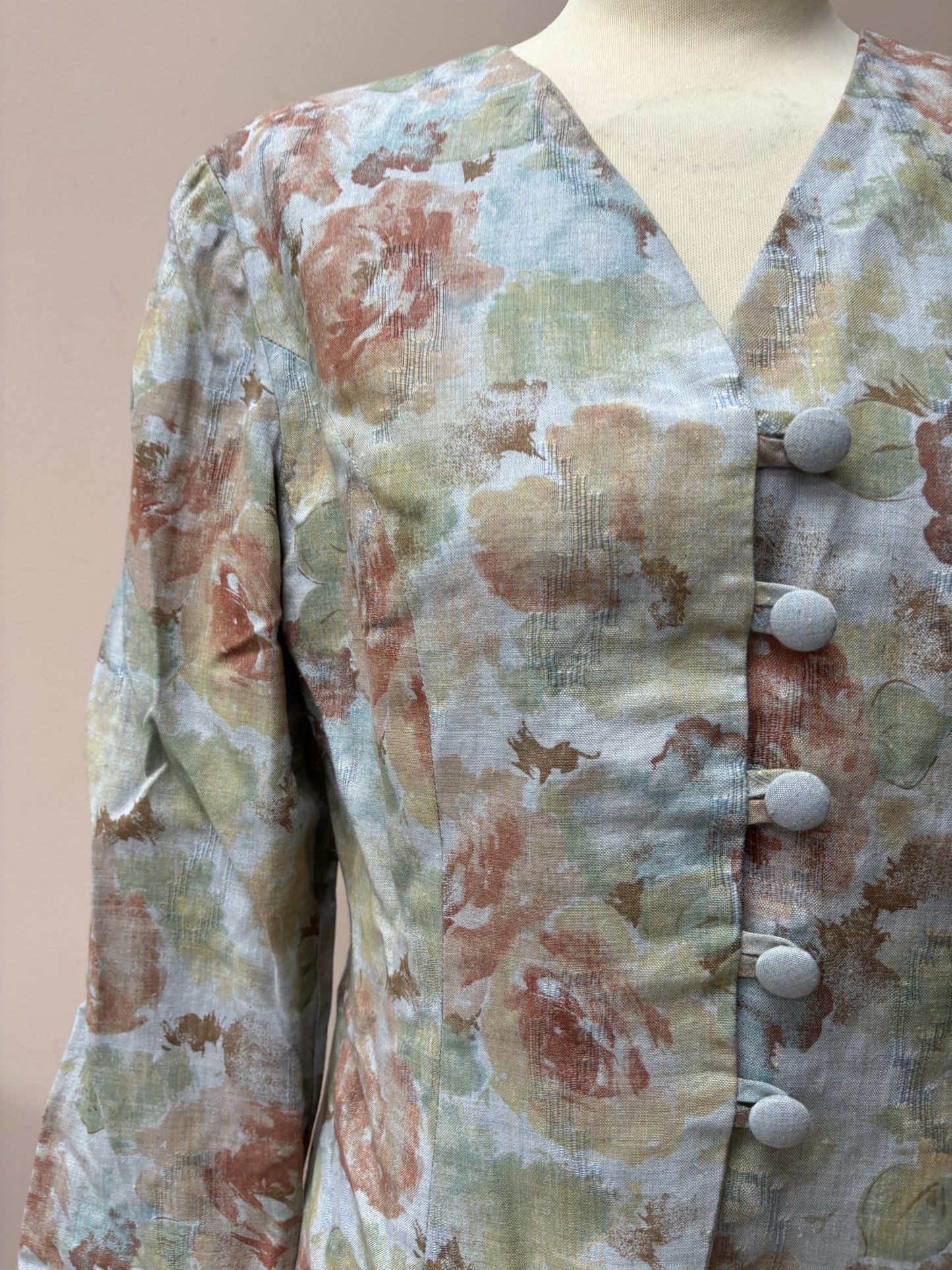 Vintage linen jacket size 10/12