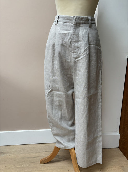 Cotton linen mix trousers size 10