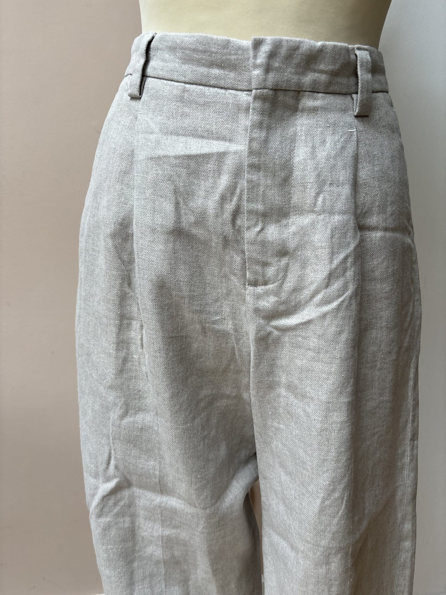 Cotton linen mix trousers size 10