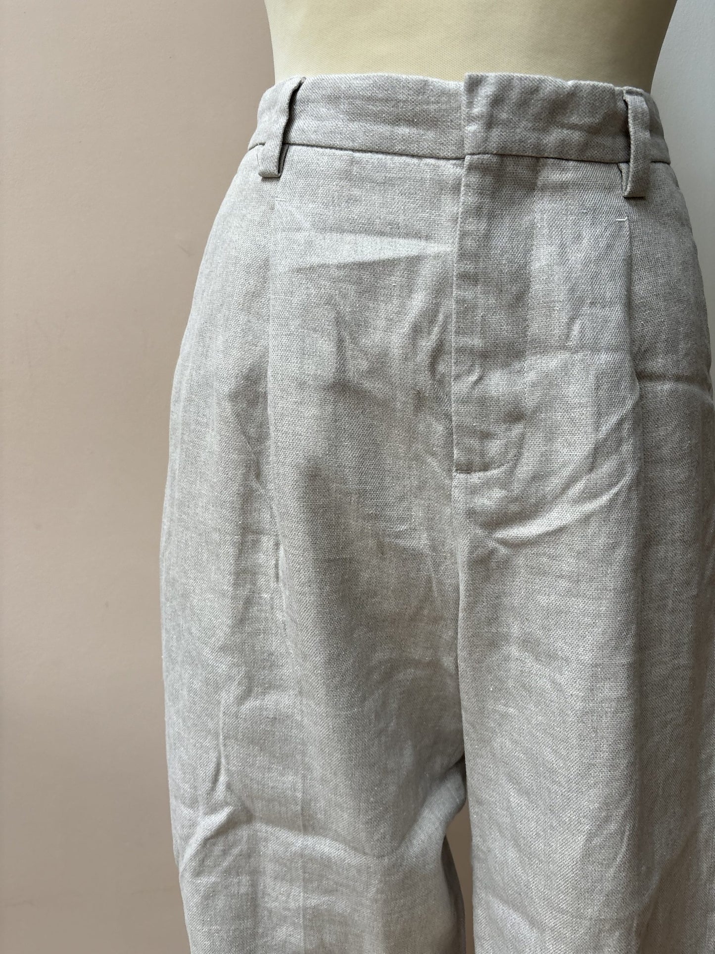 Cotton linen mix trousers size 10