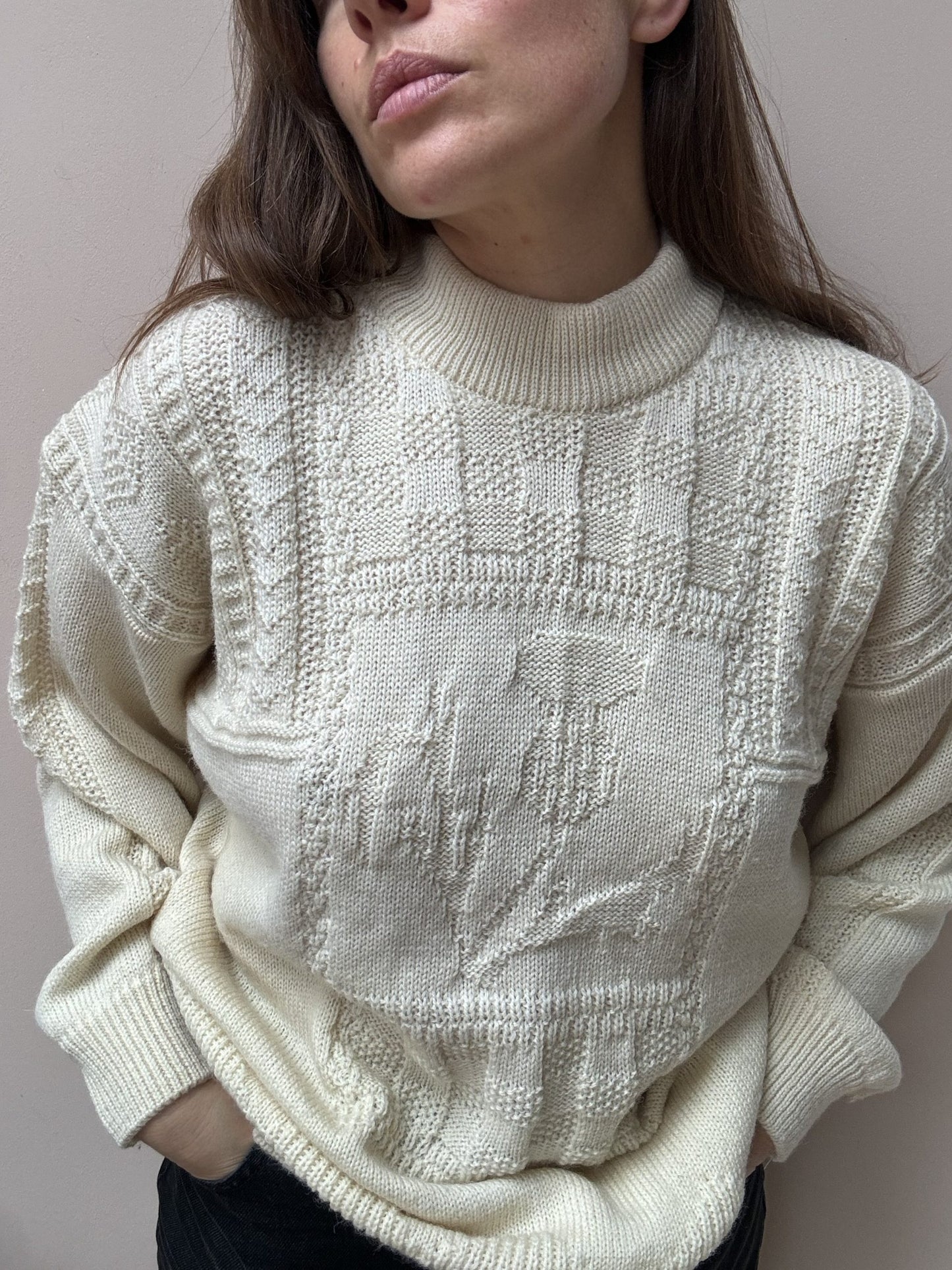 Vintage 100% wool jumper size 12/14