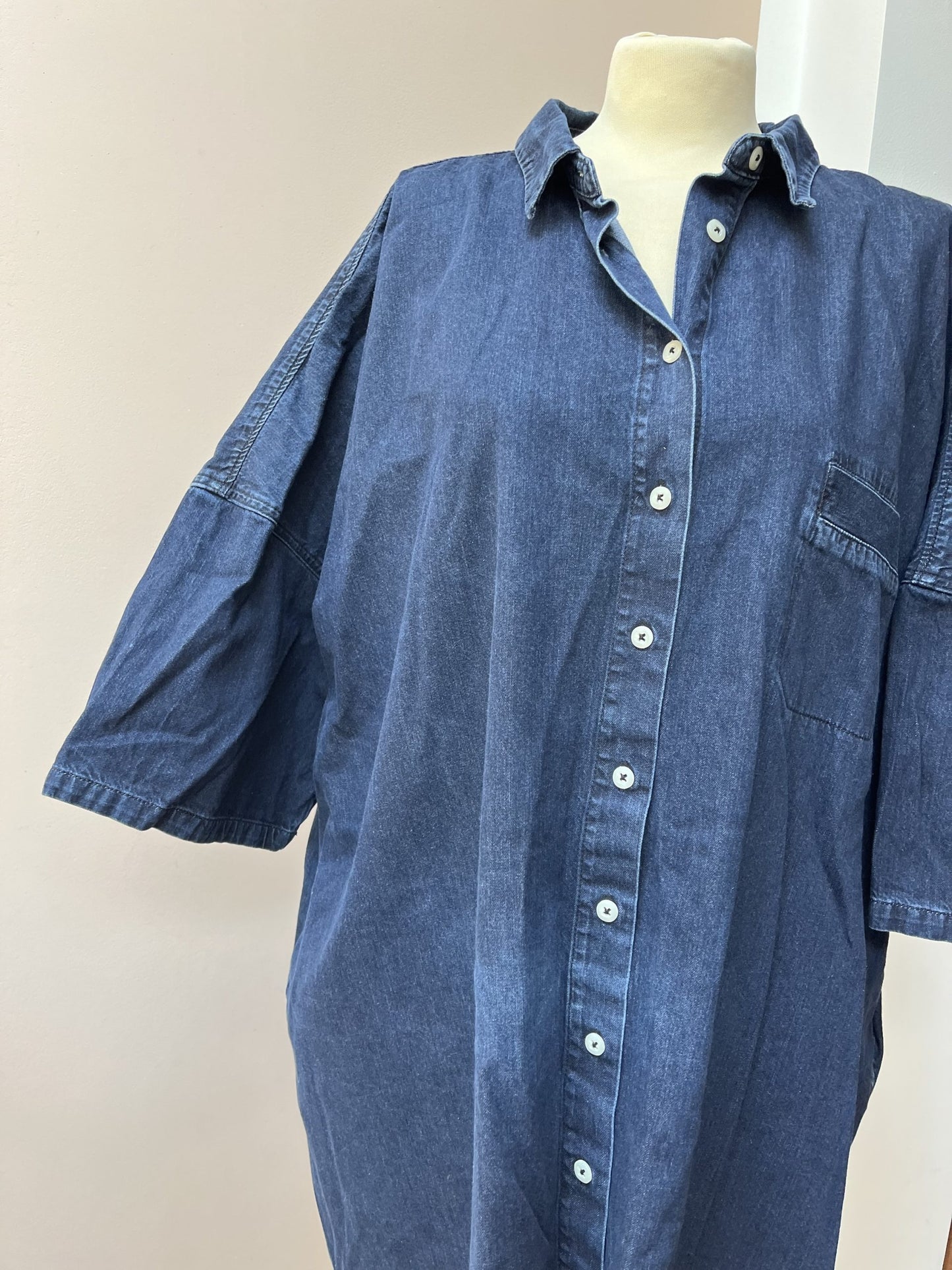 Denim tunic shirt size XL