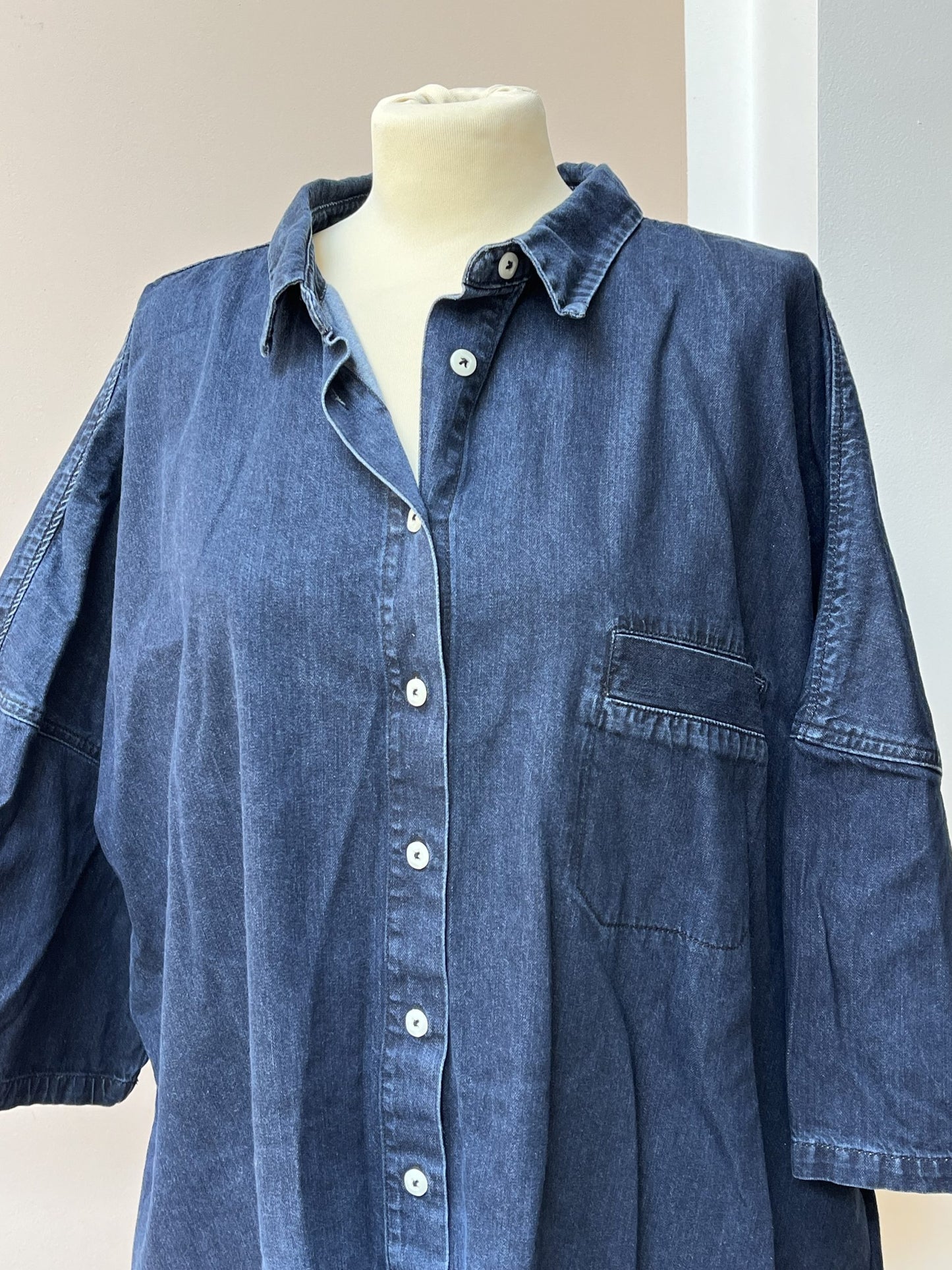 Denim tunic shirt size XL