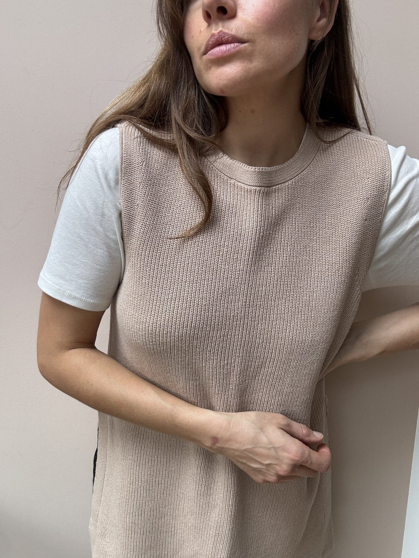 Linen cotton mix tank top size 10-14