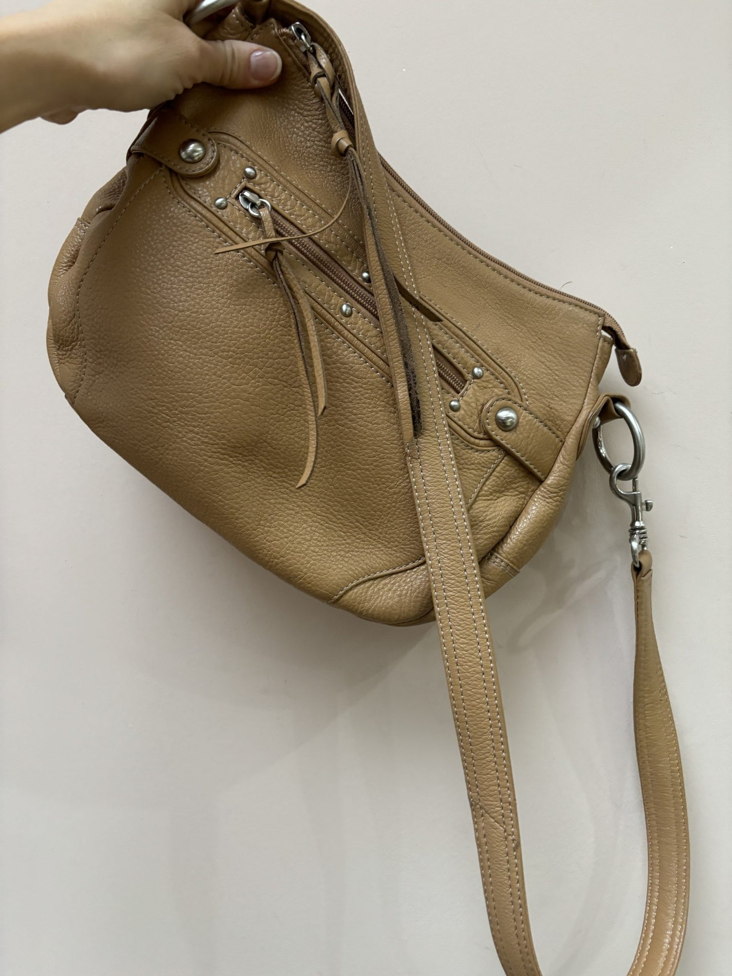 Tan leather bag