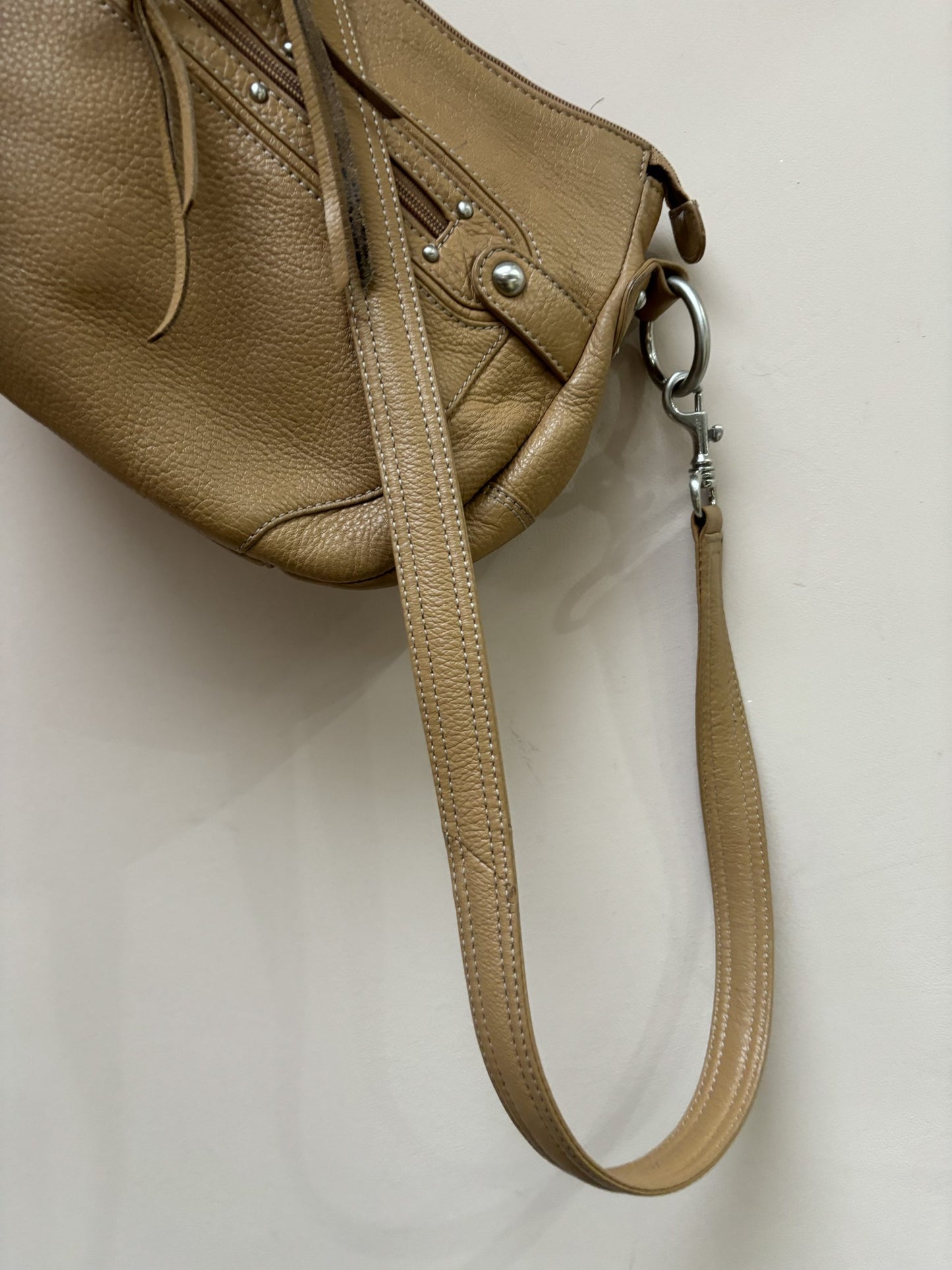 Tan leather bag