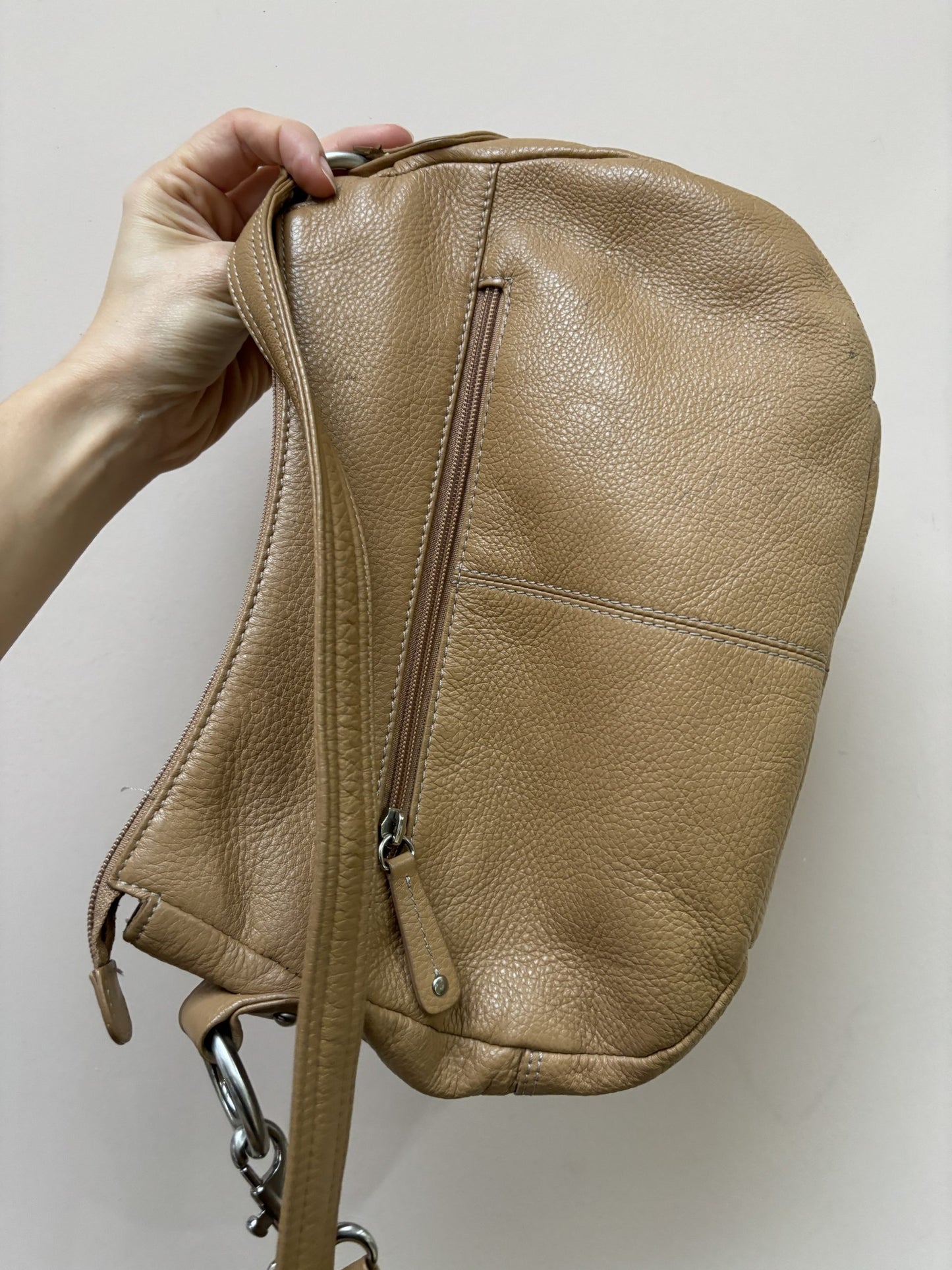 Tan leather bag