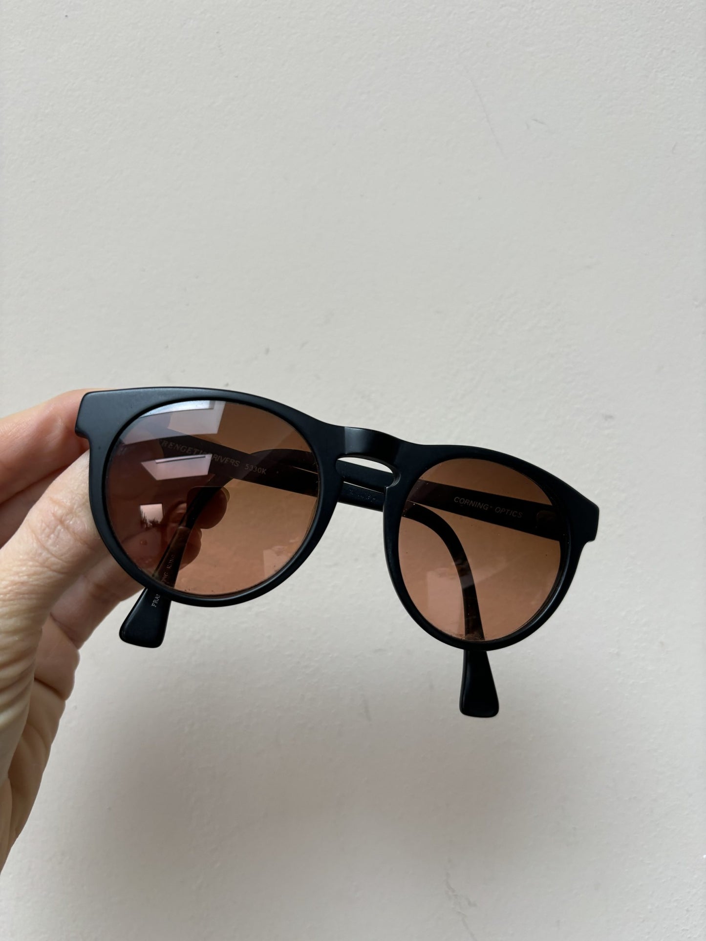 Serengeti Drivers matt black orange lenses