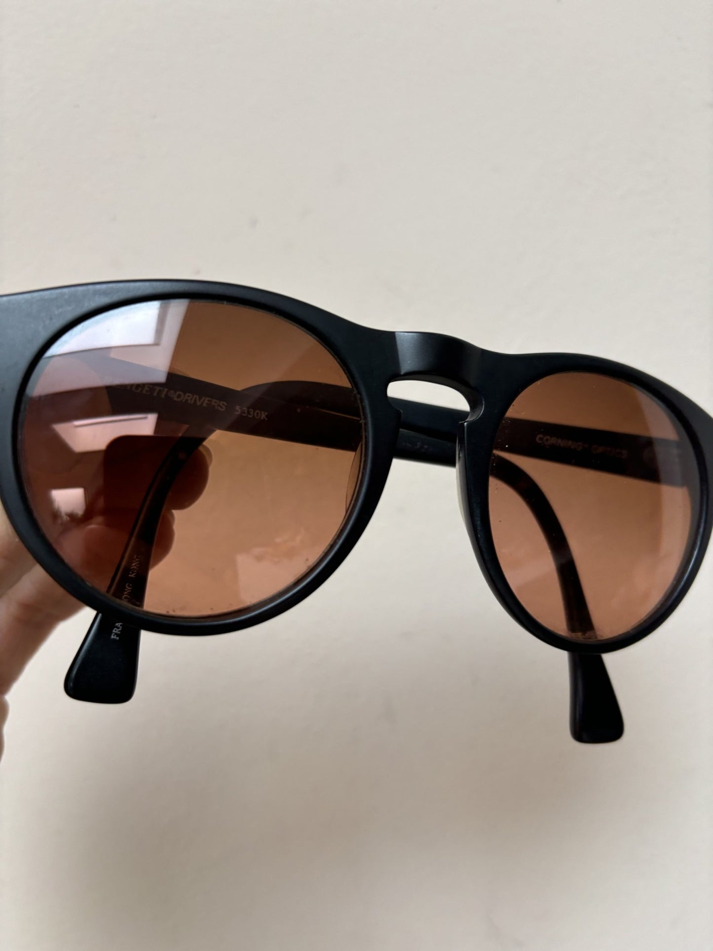 Serengeti Drivers matt black orange lenses
