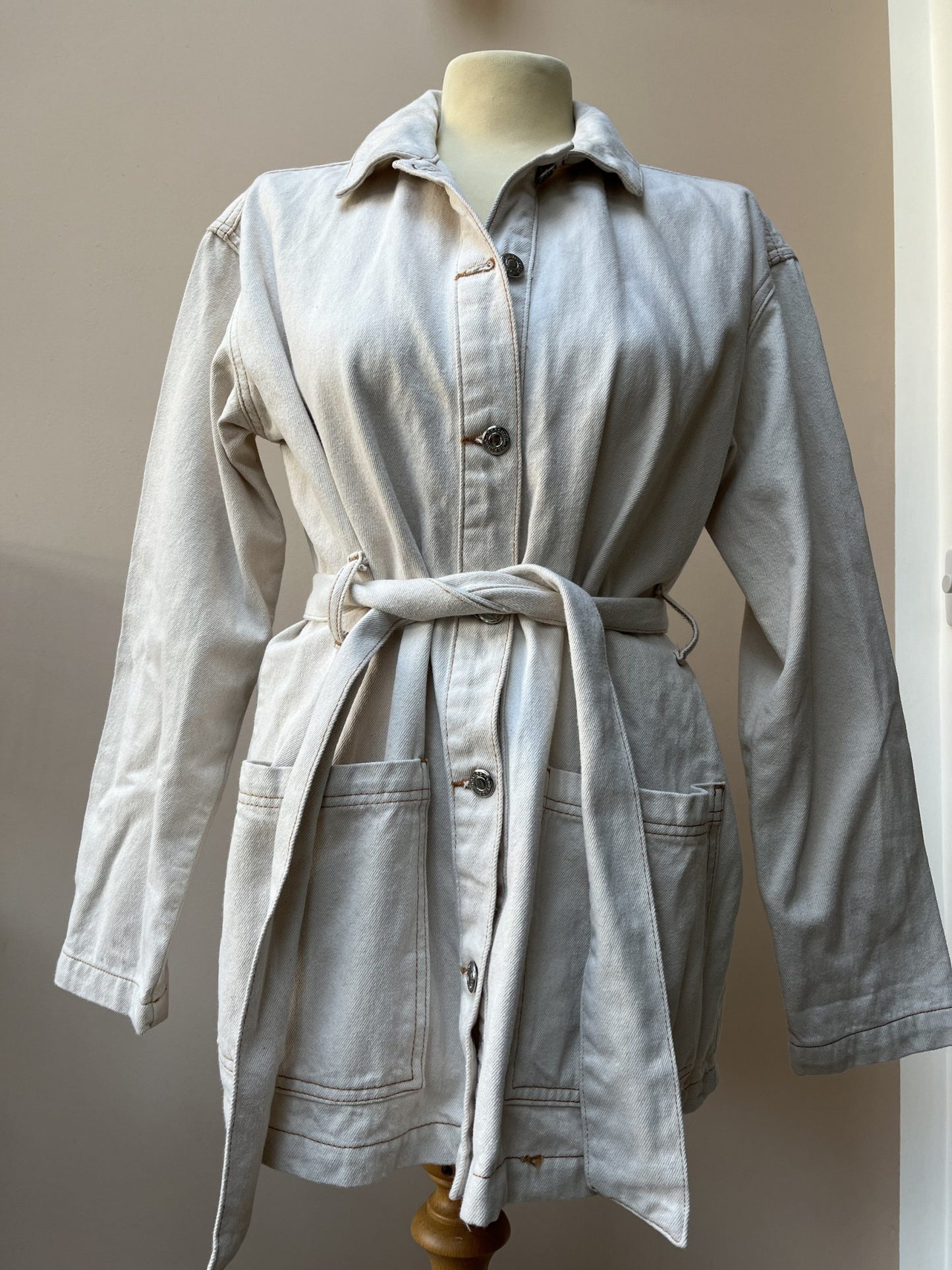 Cotton belted jacket size 10