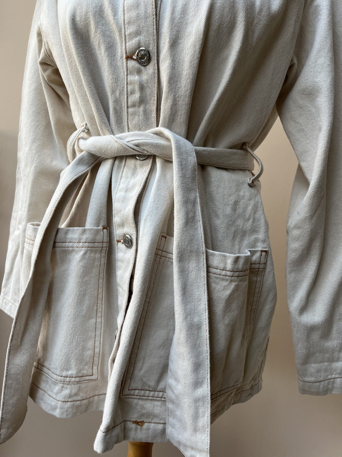 Cotton belted jacket size 10