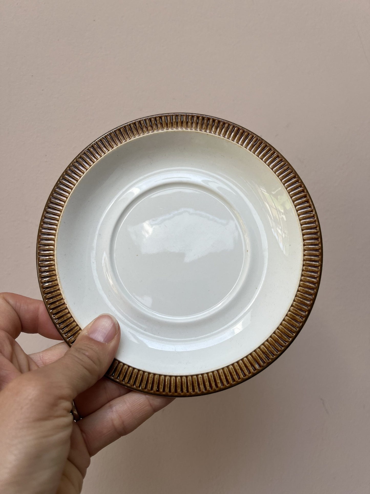 Poole Pottery vintage breakfast cups and saucers x 2