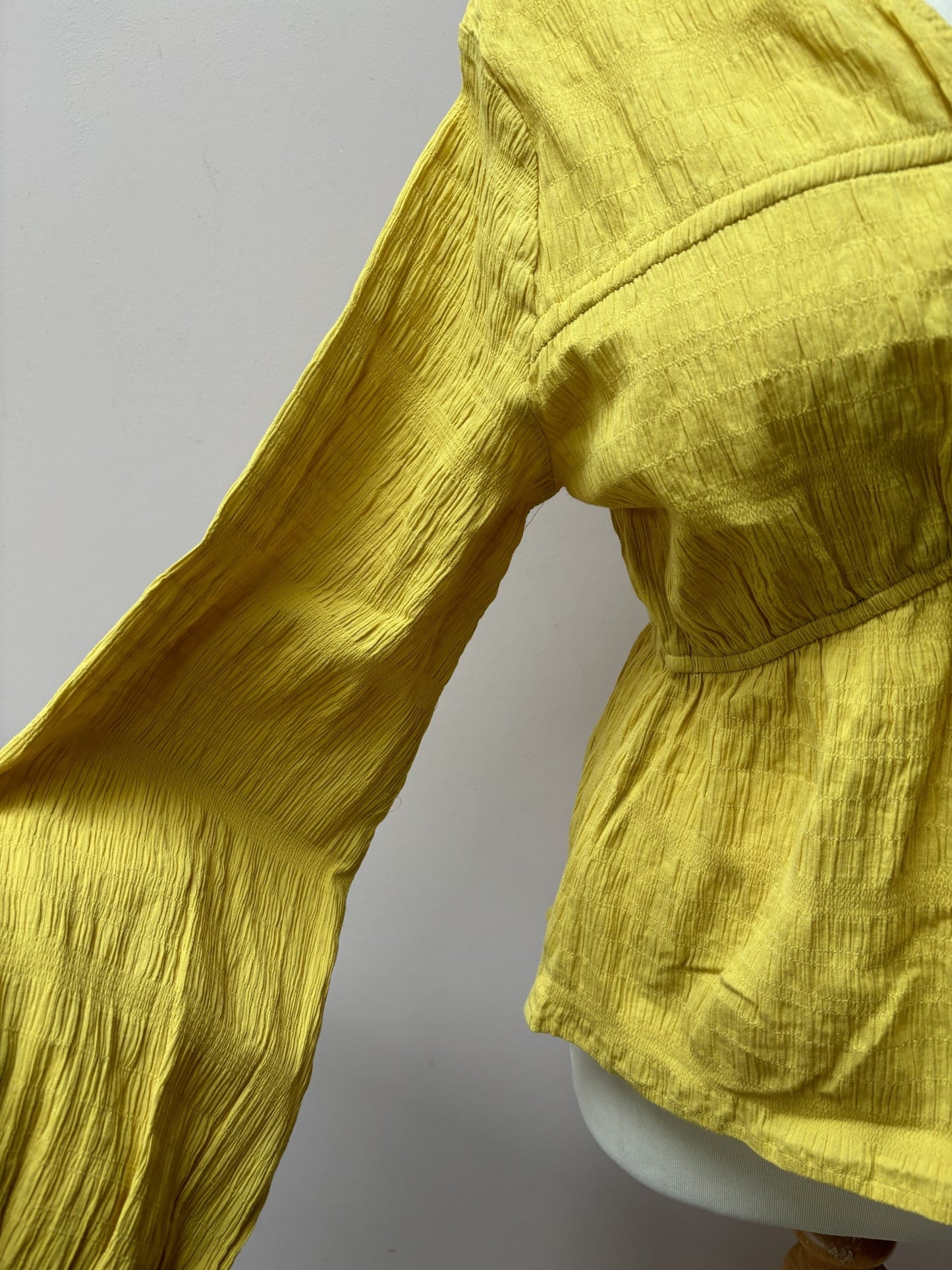 Yellow cotton top size 10