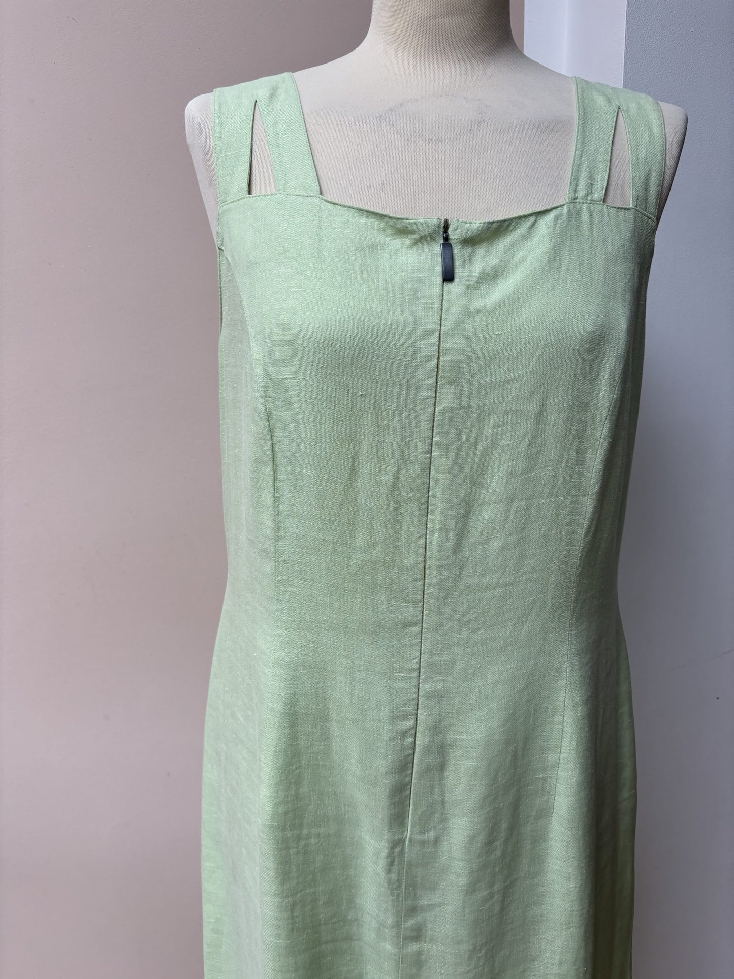 Vintage flax linen dress size 12/14