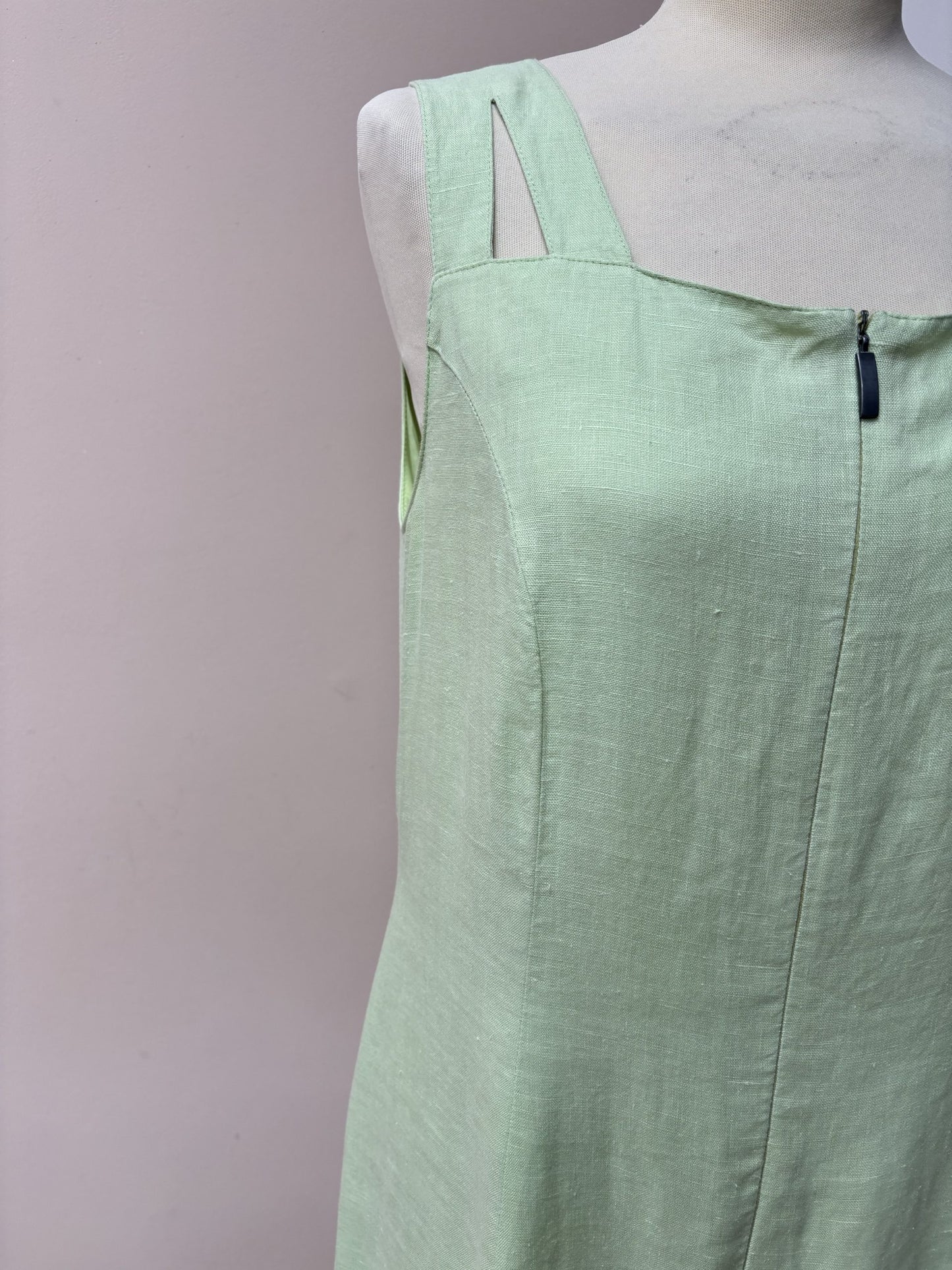 Vintage flax linen dress size 12/14