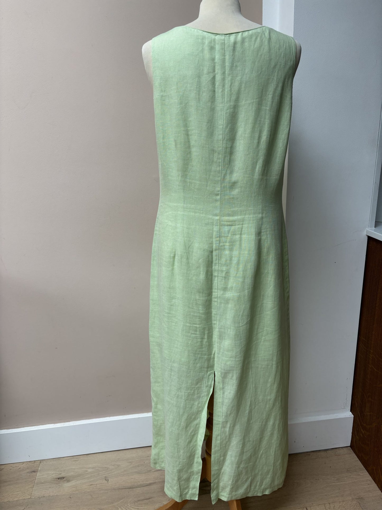 Vintage flax linen dress size 12/14