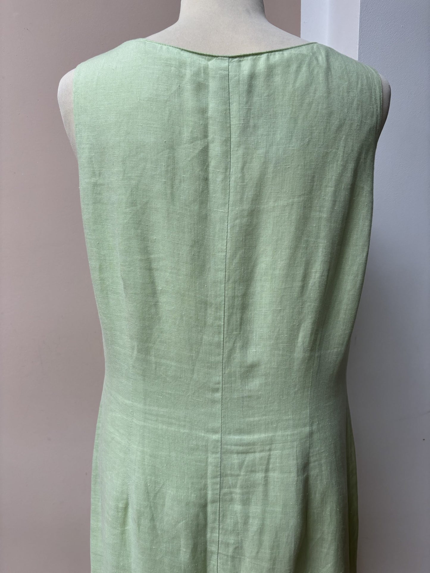 Vintage flax linen dress size 12/14