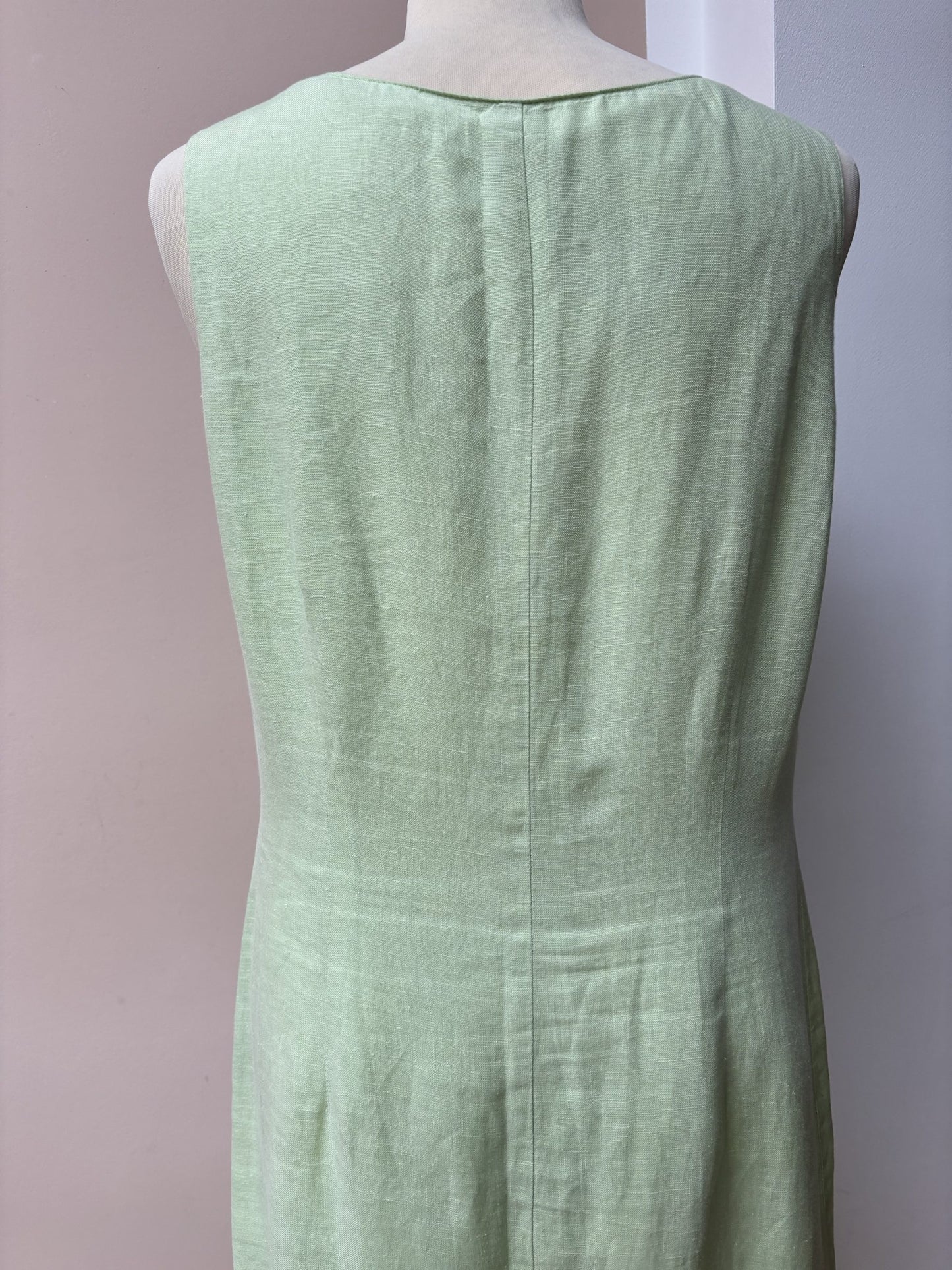 Vintage flax linen dress size 12/14