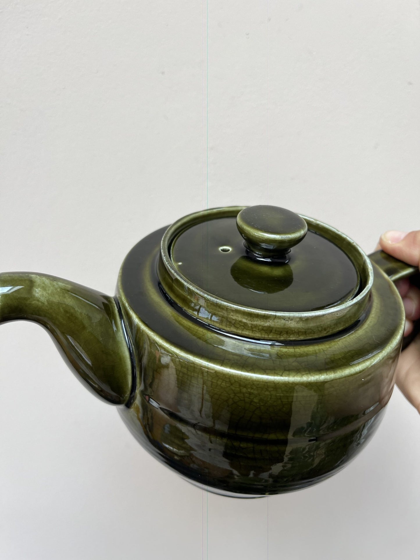 Vintage green teapot