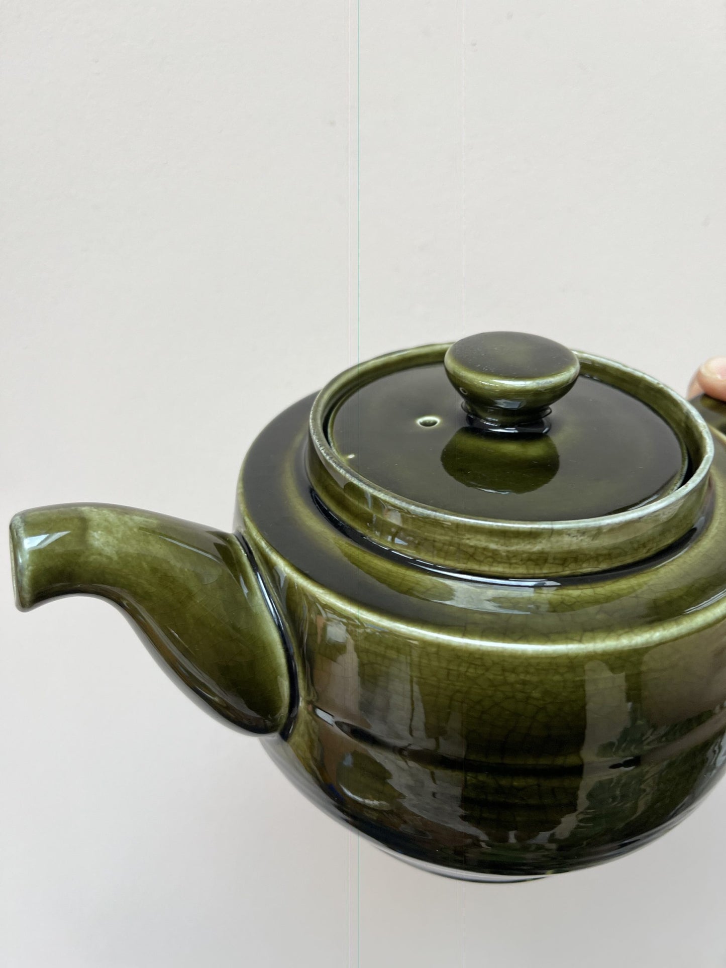 Vintage green teapot