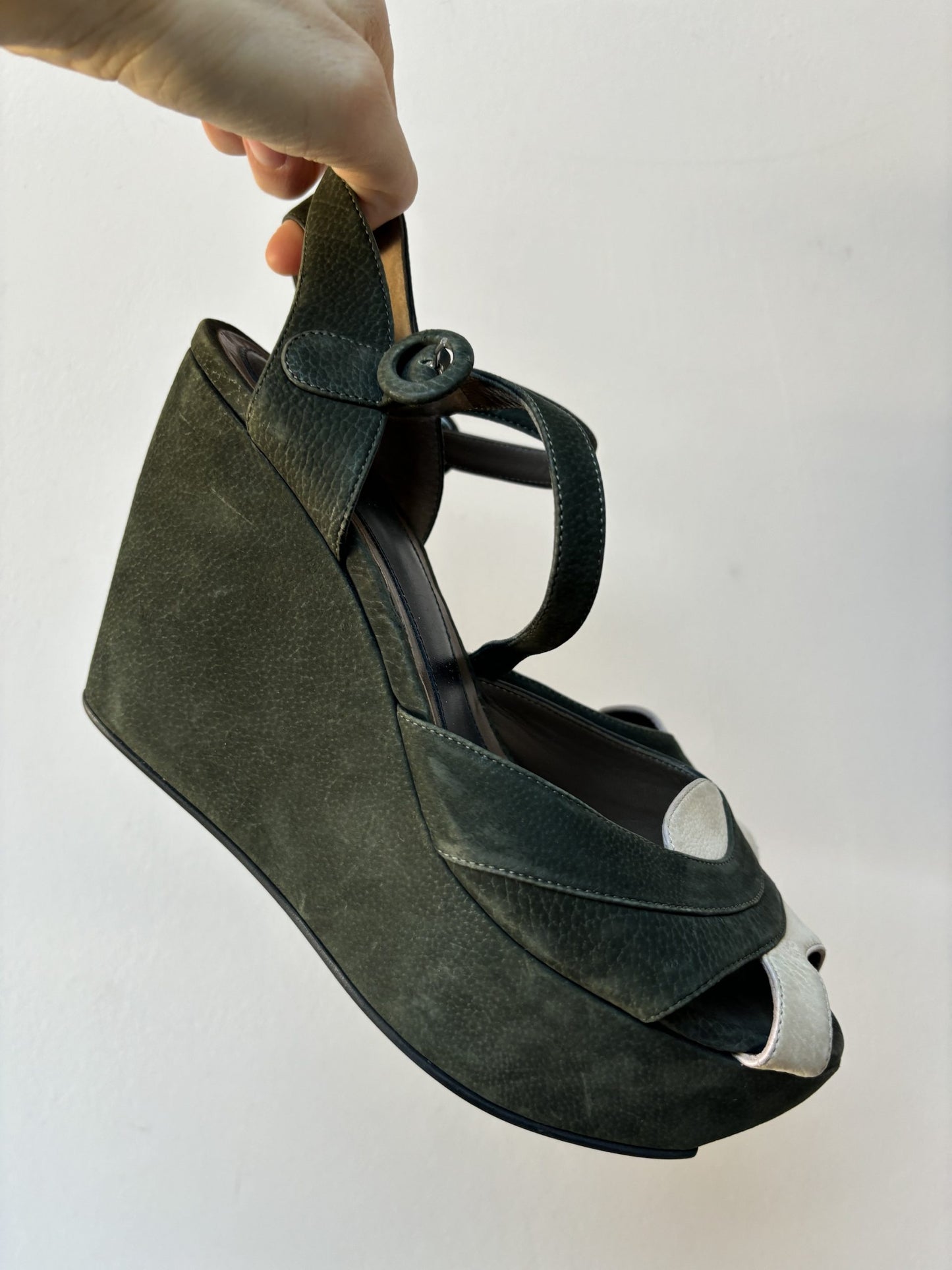 Marni suede wedge heels size 39 (UK6)