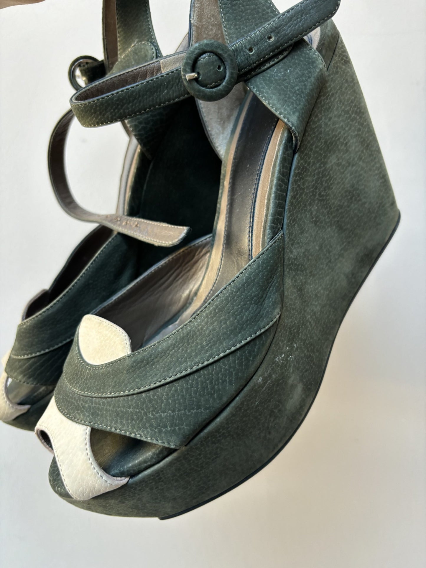 Marni suede wedge heels size 39 (UK6)