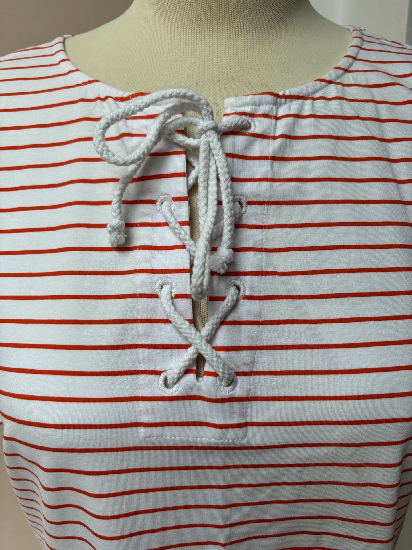 Striped cotton tshirt dress size 10/12