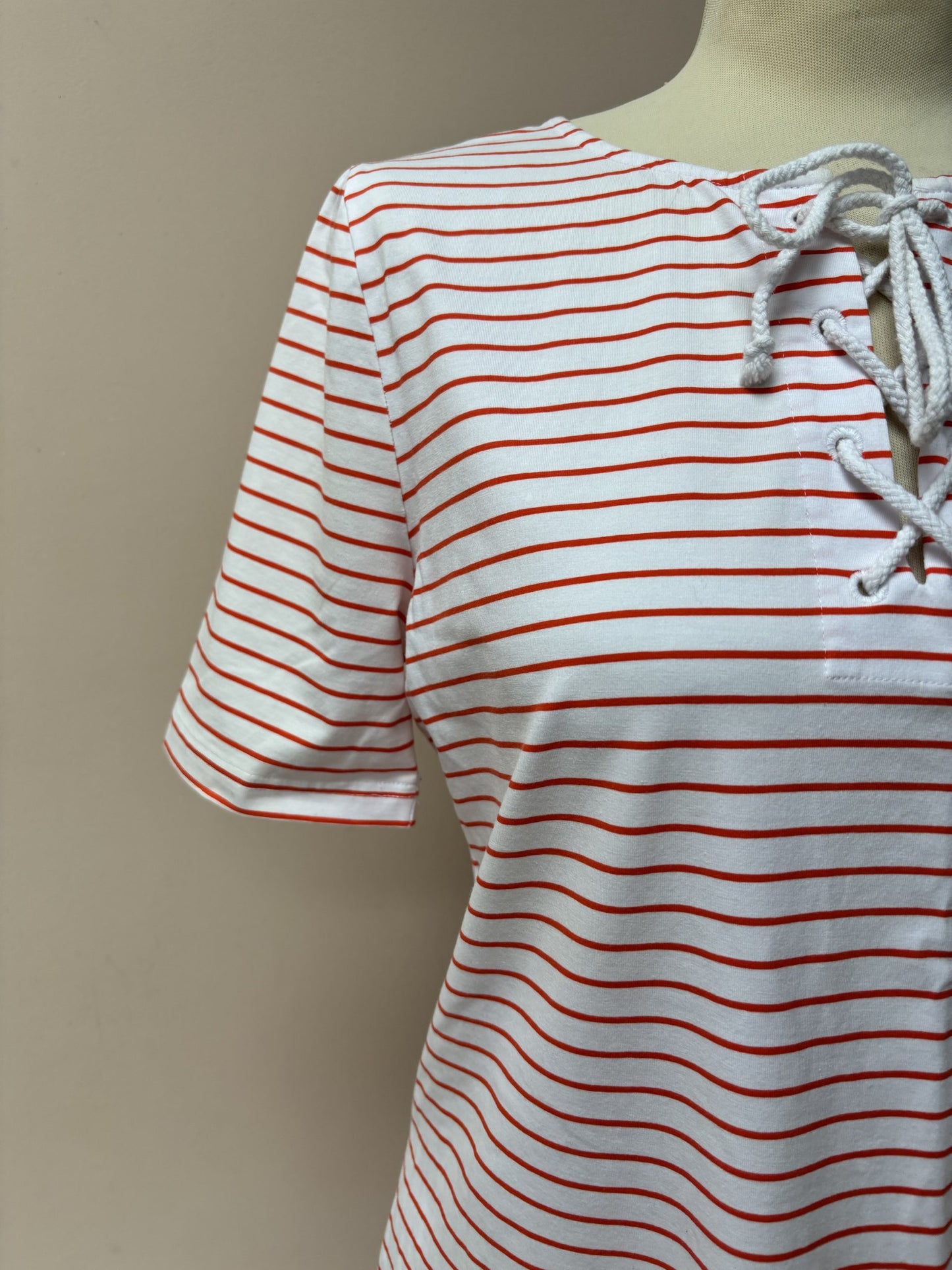 Striped cotton tshirt dress size 10/12