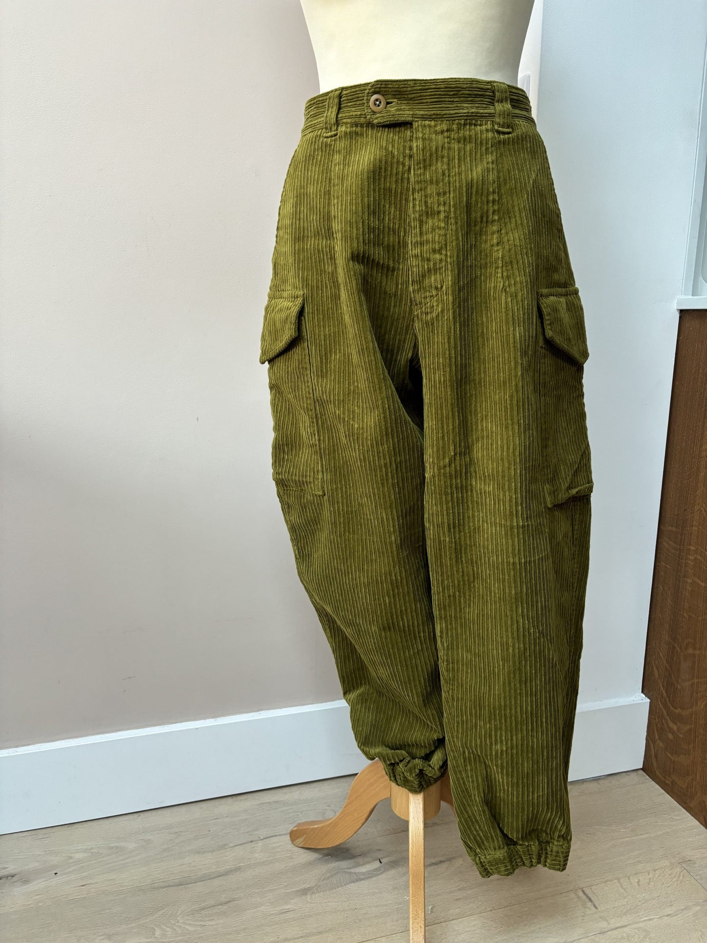 Green corduroy trousers size 10