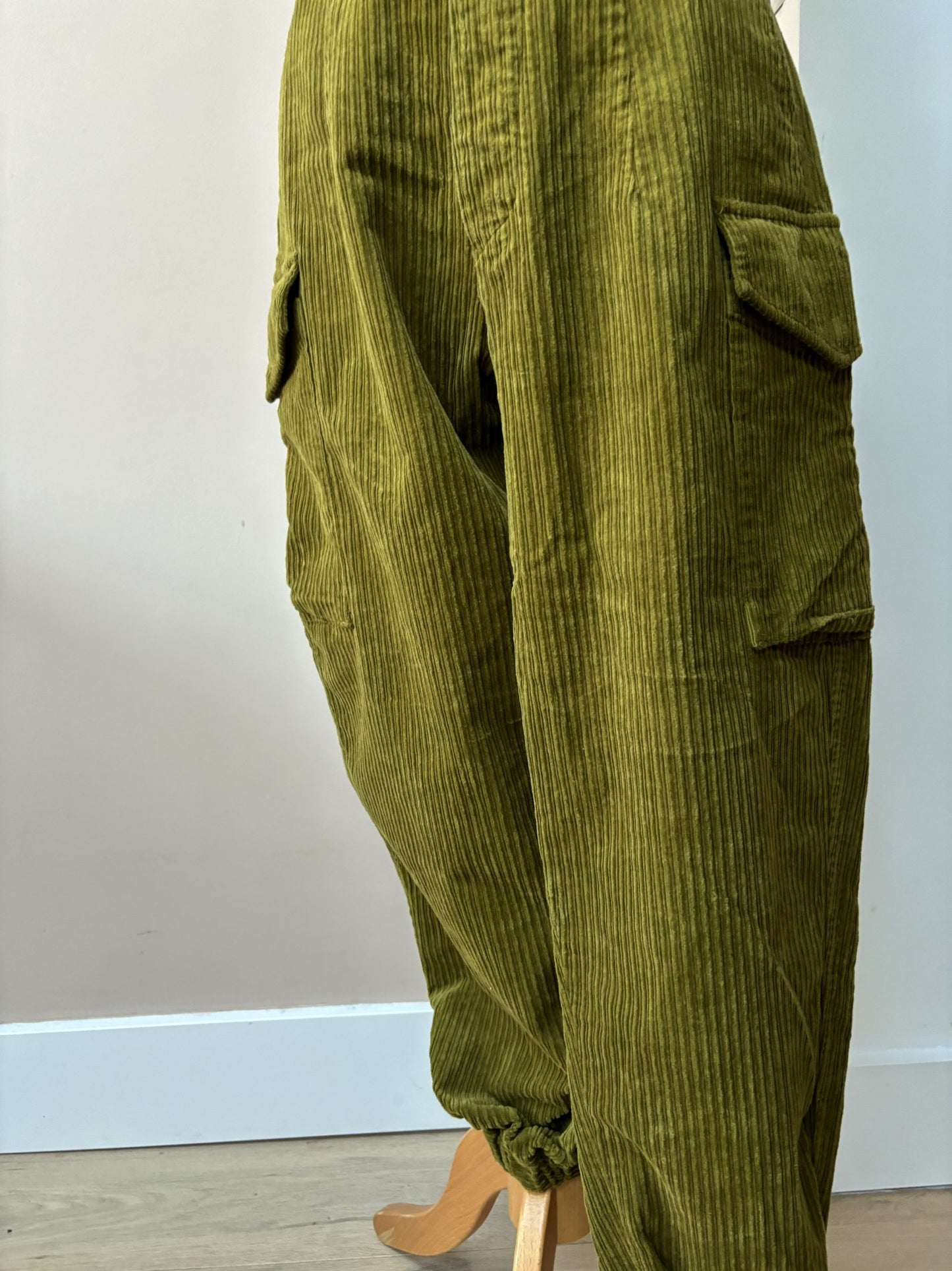 Green corduroy trousers size 10