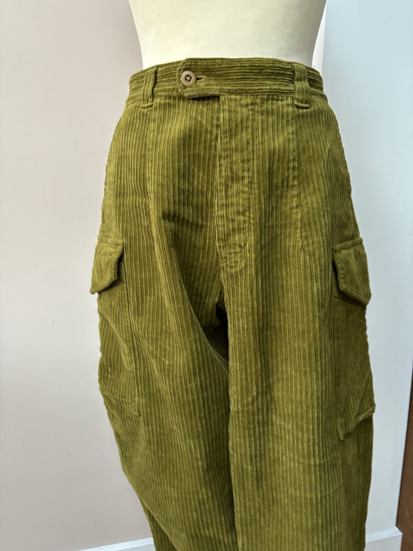 Green corduroy trousers size 10