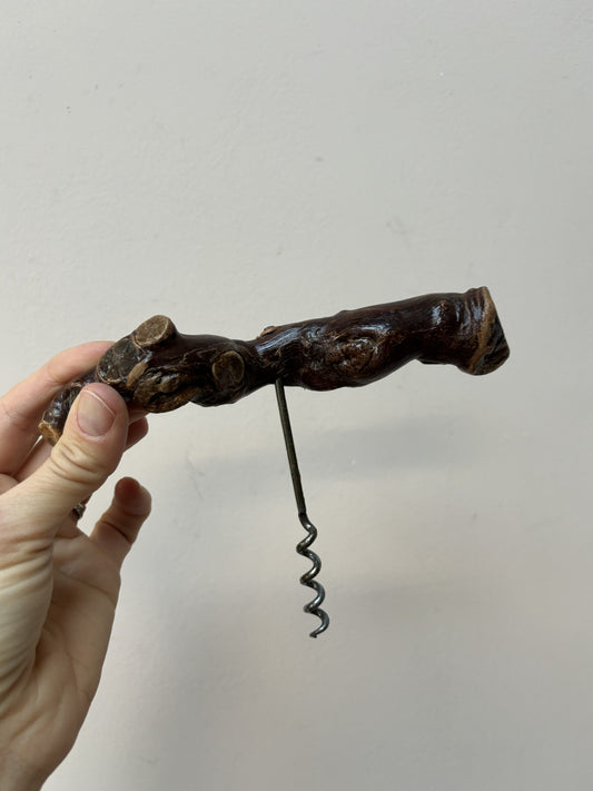 Vintage grapevine corkscrew