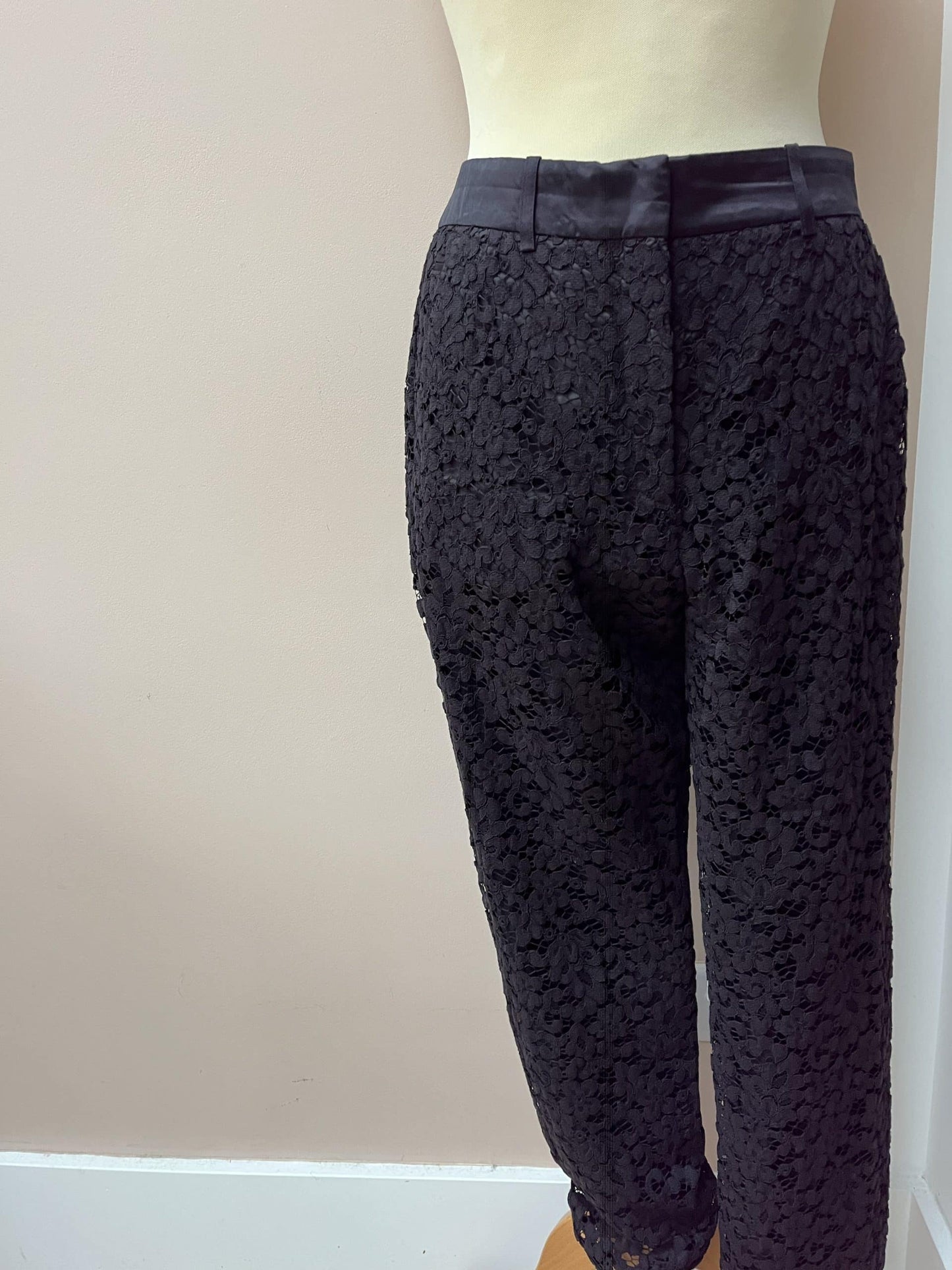 The Kooples black lace trousers. Size 38 (U.K. 10)