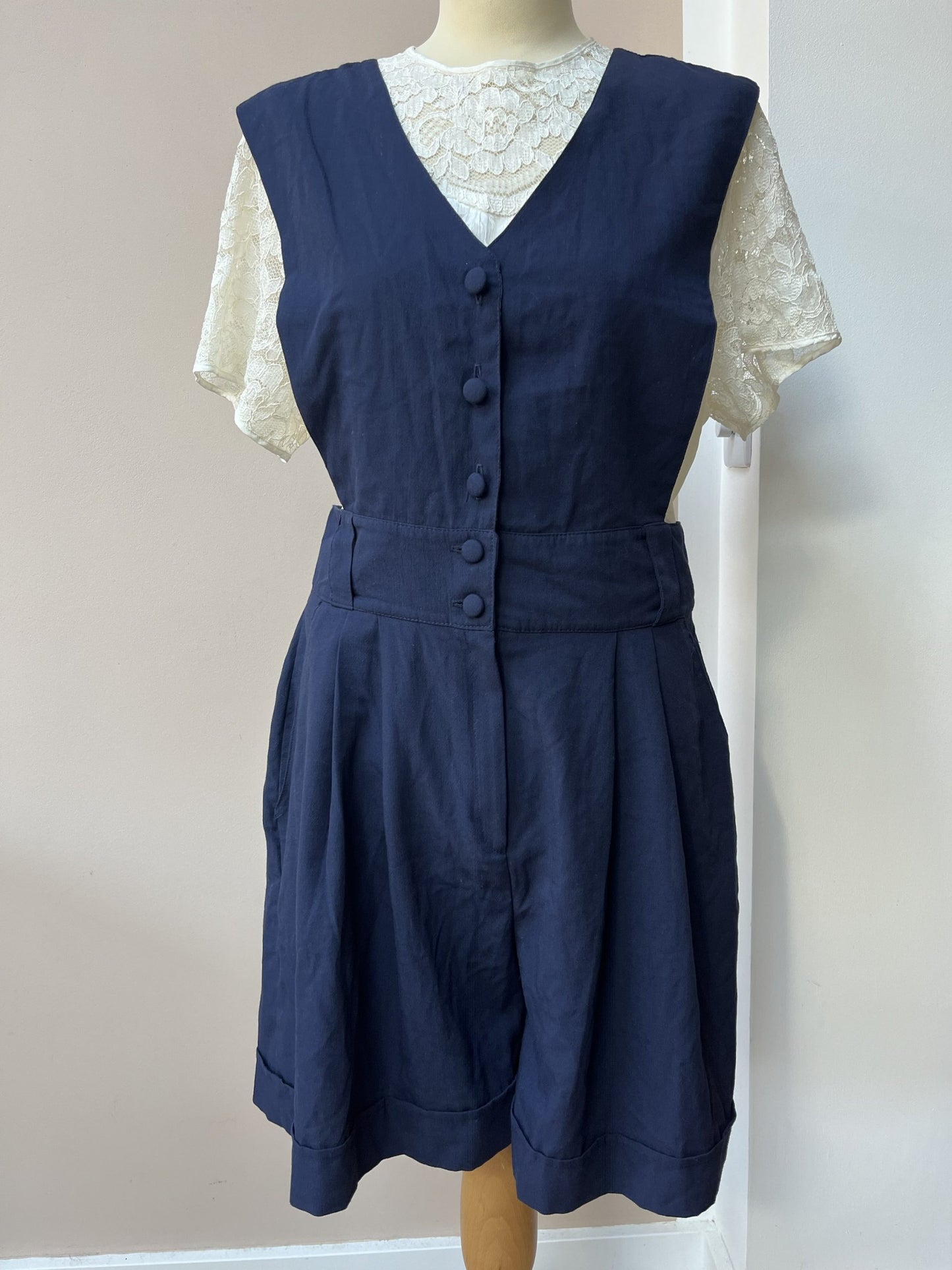 Vintage navy playsuit size 10